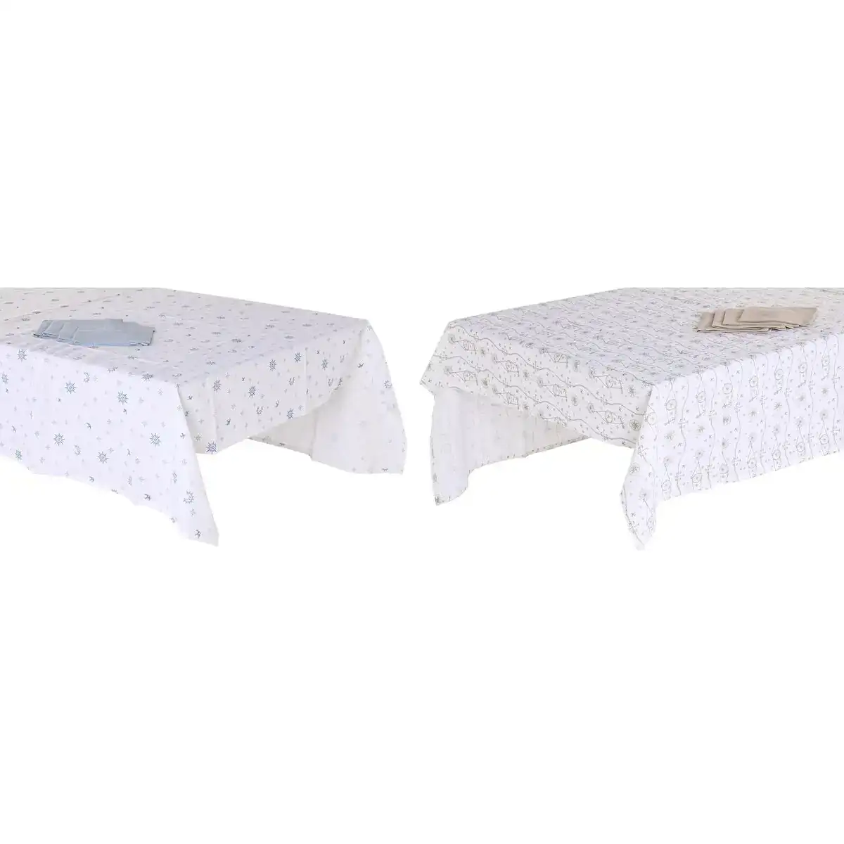 Nappe et serviettes de table dkd home decor 150 x 250 x 0 5 cm bleu marron blanc 2 unites _3916. DIAYTAR COTE D'IVOIRE - L'Art de Vivre l'Excellence au Quotidien. Explorez notre gamme et choisissez des produits qui ajoutent une note de prestige à votre vie.