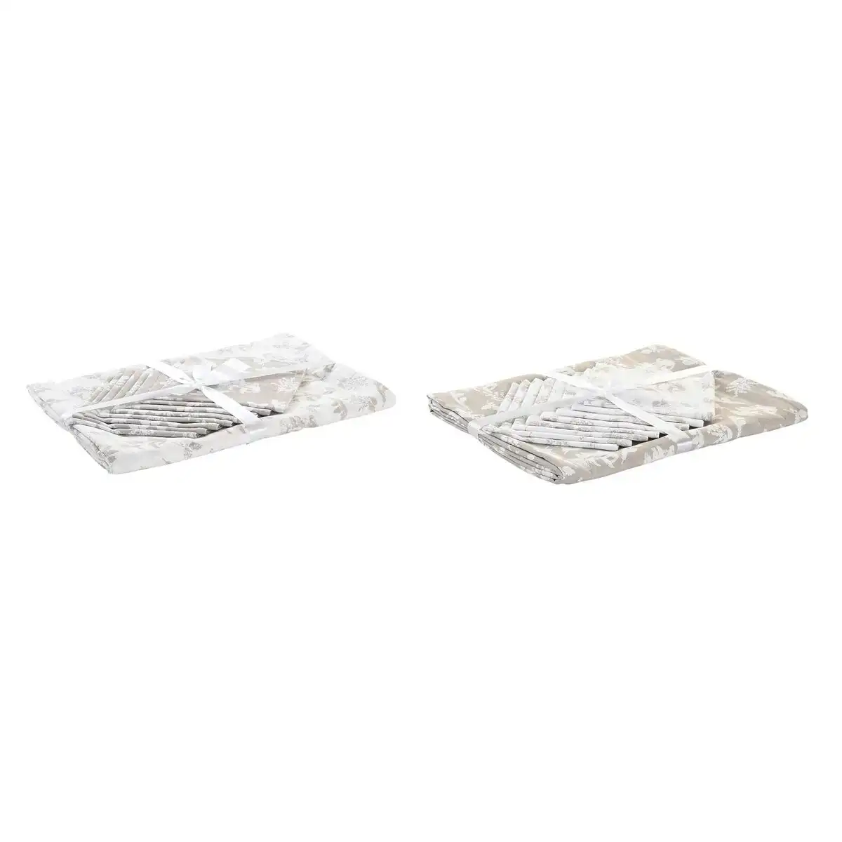 Nappe et serviettes de table dkd home decor 9 pieces 2 unites 150 x 250 x 0 5 cm beige rose blanc vert marron clair_9366. DIAYTAR COTE D'IVOIRE - L'Art de Vivre le Shopping Authentique. Découvrez notre boutique en ligne et trouvez des produits qui incarnent la passion et le savoir-faire du Côte d'Ivoire.