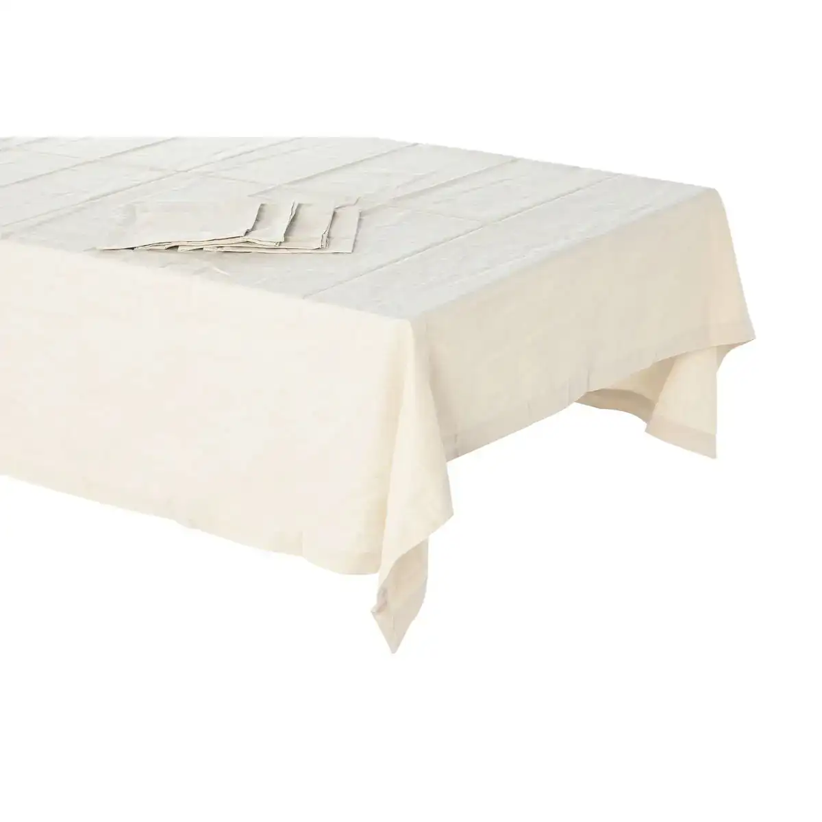 Nappe et serviettes de table dkd home decor beige_5541. DIAYTAR COTE D'IVOIRE - Où Chaque Produit est une Promesse de Qualité. Explorez notre boutique en ligne et choisissez des produits qui répondent à vos exigences élevées.