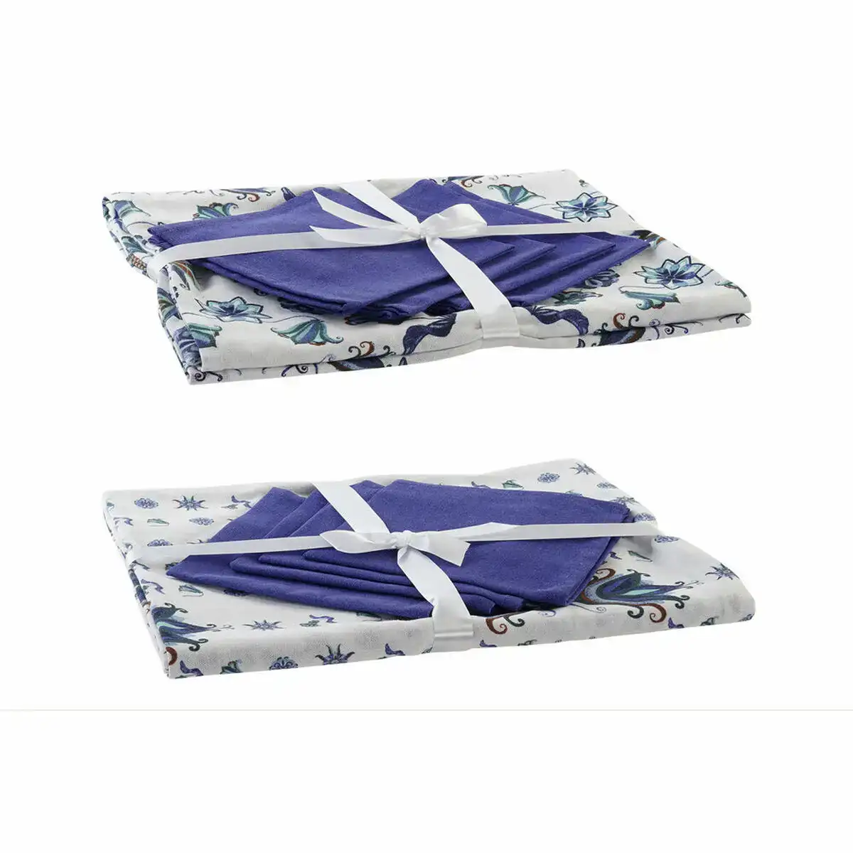 Nappe et serviettes de table dkd home decor bleu blanc 150 x 150 x 0 5 cm 2 unites _5114. Entrez dans DIAYTAR COTE D'IVOIRE - Où Chaque Détail Compte. Explorez notre boutique en ligne pour trouver des produits de haute qualité, soigneusement choisis pour répondre à vos besoins et vos désirs.