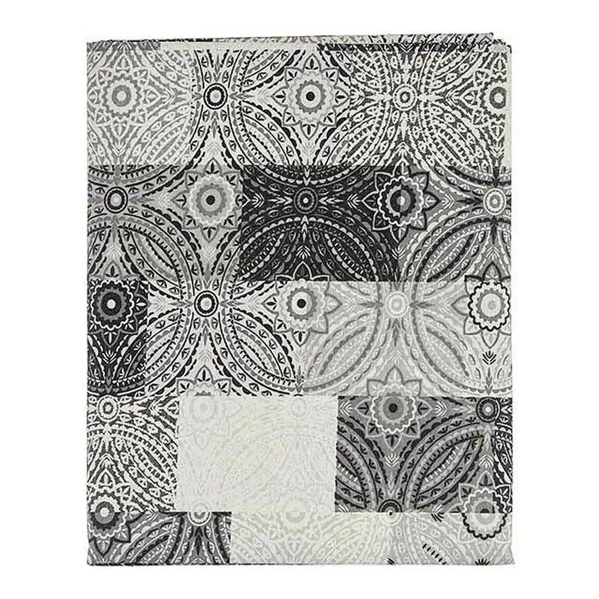 Nappe mandala toile gris 140 x 180 cm _6040. DIAYTAR COTE D'IVOIRE - Votre Marché Virtuel au Côte d'Ivoire. Parcourez notre boutique en ligne pour trouver des trésors cachés, des articles indispensables du quotidien aux joyaux artistiques.