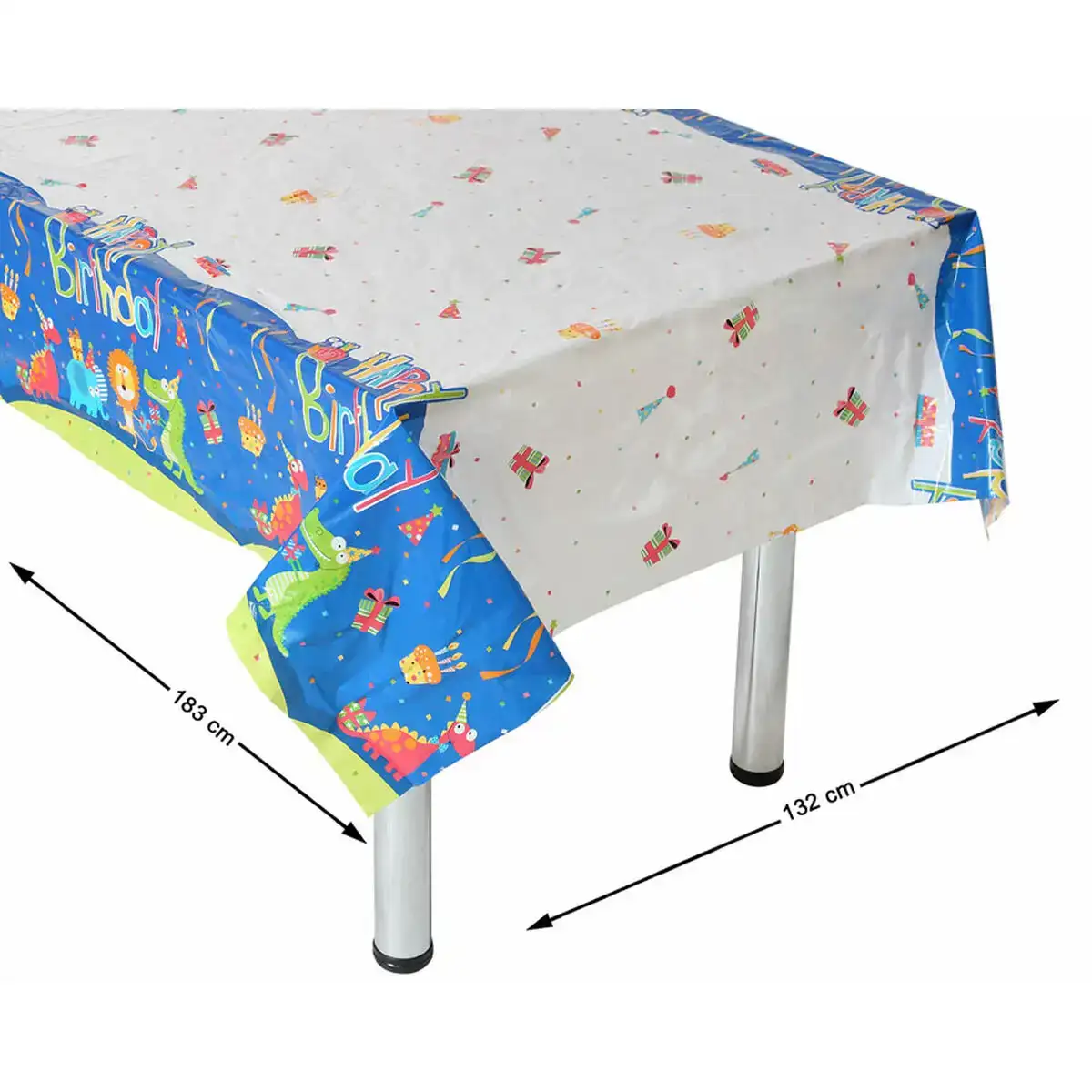 Nappe pour fetes pour enfants multicouleur animaux_8078. Bienvenue chez DIAYTAR COTE D'IVOIRE - Où Choisir Rime avec Découvrir. Plongez dans notre catalogue et trouvez des produits qui révèlent la diversité et la richesse culturelle du Côte d'Ivoire.