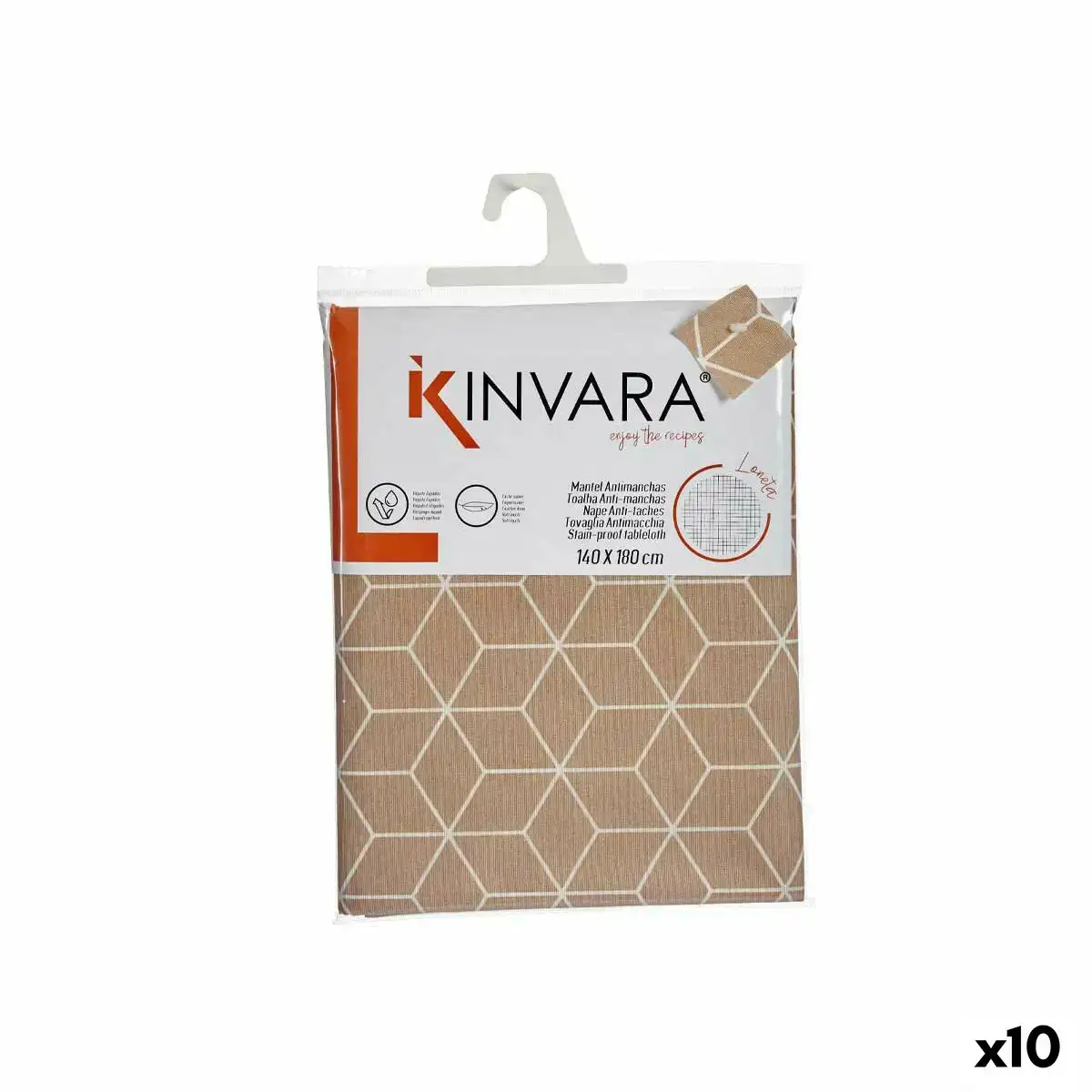 Nappe toile antitaches abstrait 140 x 180 cm beige 10 unites _4630. DIAYTAR COTE D'IVOIRE - Où Chaque Produit a son Histoire. Découvrez notre gamme de produits, chacun portant en lui le récit de l'artisanat et de la passion, pour vous offrir une expérience de shopping authentique.