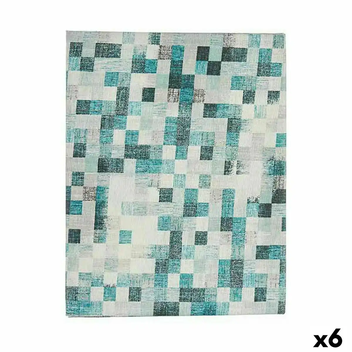 Nappe toile antitaches carreaux 140 x 180 cm turquoise 6 unites _1459. DIAYTAR COTE D'IVOIRE - Là où le Shopping Devient une Expérience. Naviguez à travers notre catalogue diversifié et découvrez des produits qui ajoutent de la couleur et de la passion à votre vie.