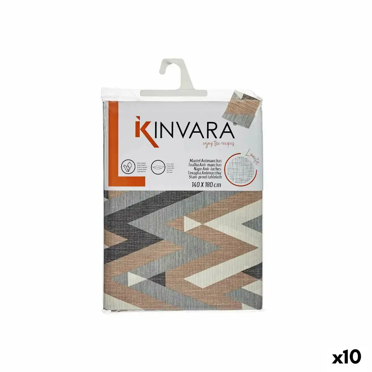 Nappe toile antitaches rayures 140 x 180 cm beige 10 unites _3104. DIAYTAR COTE D'IVOIRE - L'Art du Shopping Éclairé. Naviguez à travers notre plateforme intuitive et découvrez une variété d'articles soigneusement sélectionnés pour répondre à vos besoins et à vos envies.