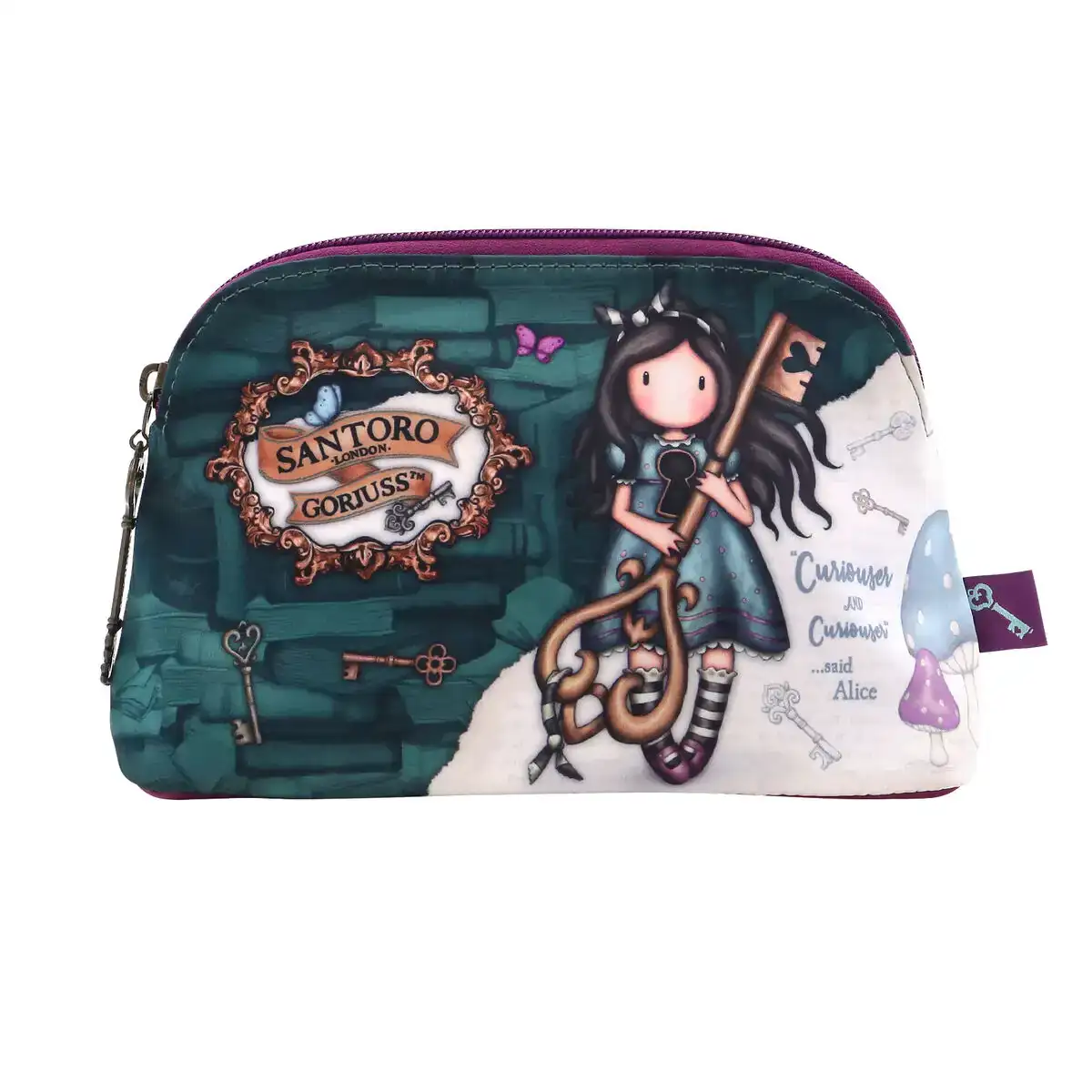 Necessaire de voyage gorjuss curiosity gris vert 21 x 14 x 8 5 cm _3027. Bienvenue chez DIAYTAR COTE D'IVOIRE - Où le Shopping Devient un Voyage. Explorez notre plateforme pour dénicher des produits uniques, racontant l'histoire et l'âme du Côte d'Ivoire.