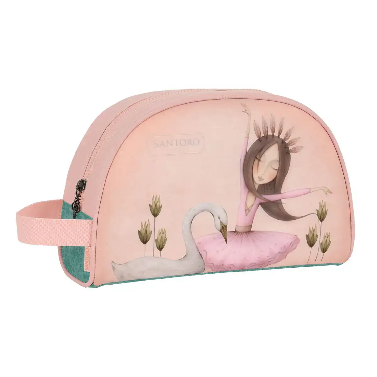 Necessaire de voyage santoro swan lake gris rose polyester 300d 28 x 18 x 10 cm_8406. DIAYTAR COTE D'IVOIRE - Où Choisir est un Acte de Création. Naviguez à travers notre plateforme et choisissez des produits qui complètent votre histoire personnelle.