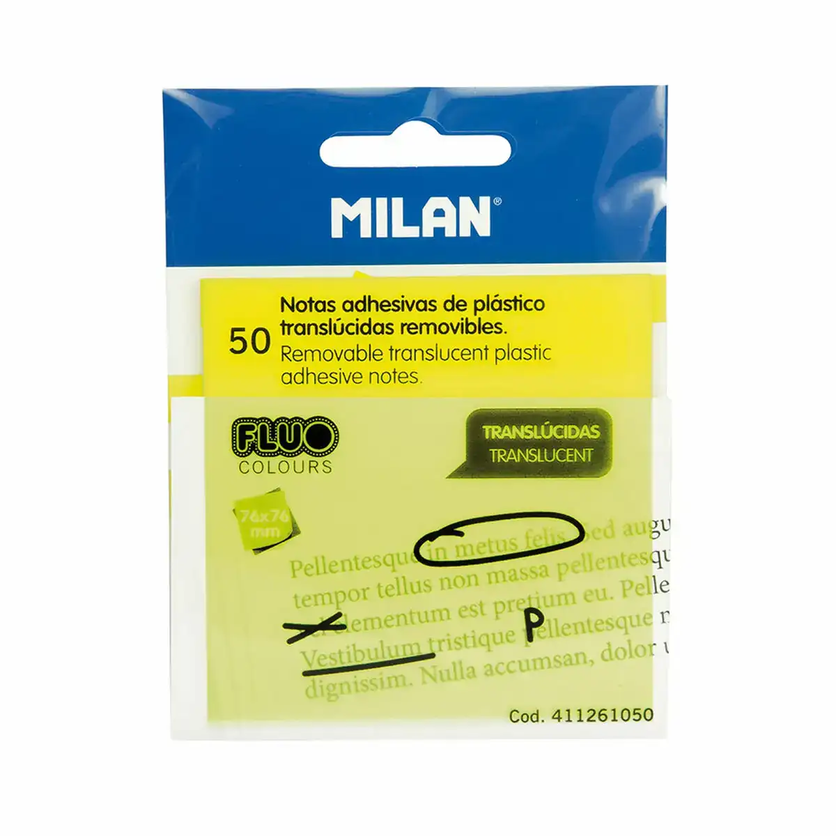 Notes adhesives milan fluor translucide 76 x 76 mm jaune 50 unites _1551. DIAYTAR COTE D'IVOIRE - Où Chaque Achat Raconte une Histoire. Explorez notre boutique en ligne et créez votre propre narration à travers notre diversité de produits, chacun portant une signification unique.