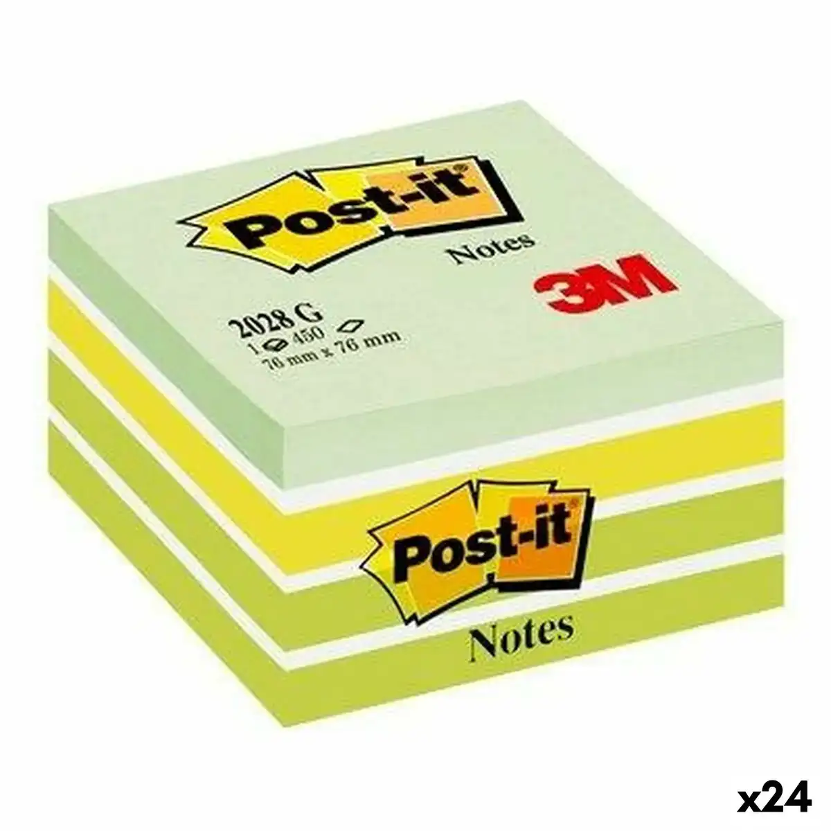 Notes adhesives post it 2028g 76 x 76 mm vert 24 unites _9935. DIAYTAR COTE D'IVOIRE - Votre Portail vers l'Extraordinaire. Parcourez nos collections et découvrez des produits qui vous emmènent au-delà de l'ordinaire, créant une expérience de shopping mémorable.