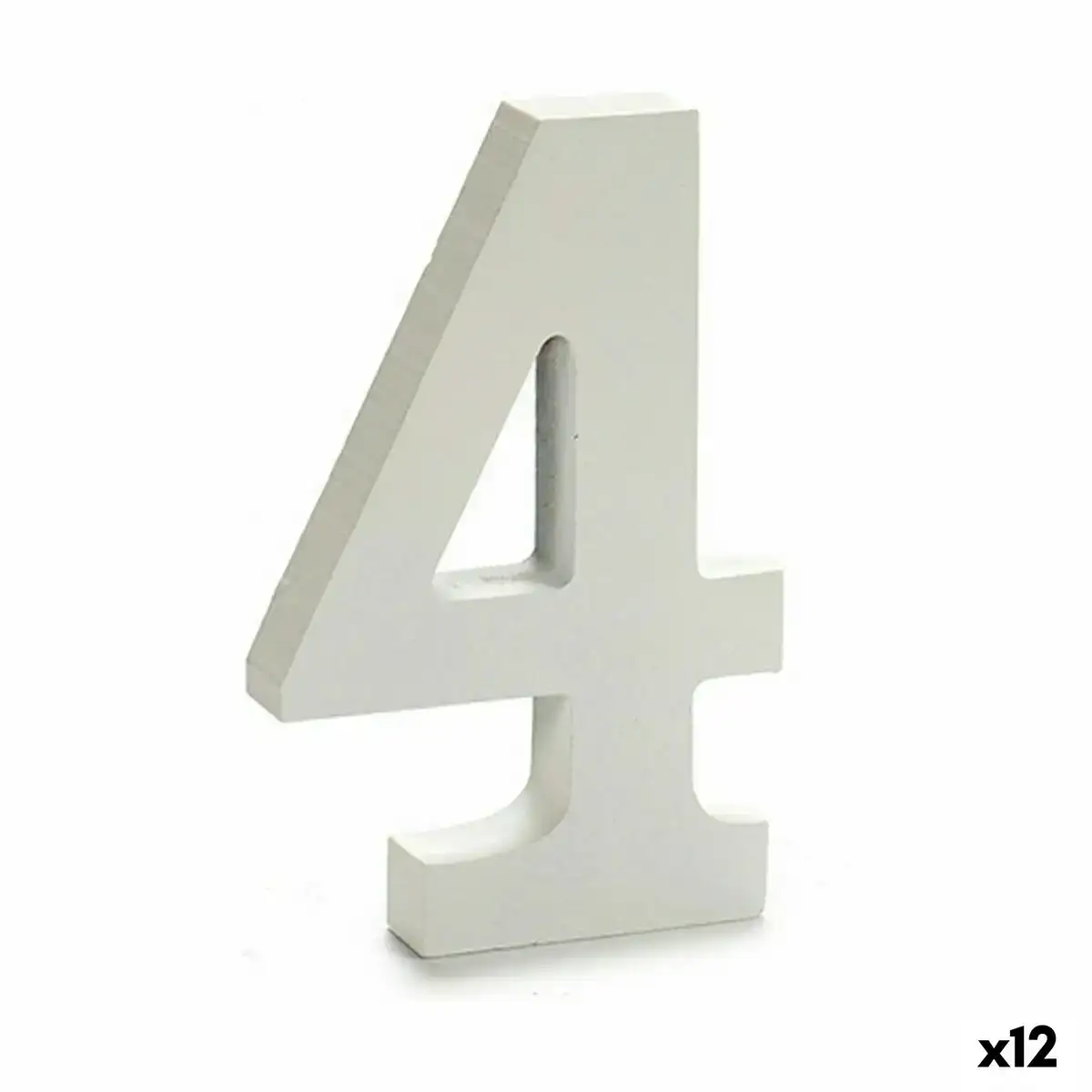 Numero 4 bois blanc 1 8 x 21 x 17 cm 12 unites _2238. DIAYTAR COTE D'IVOIRE - Où Chaque Détail Compte. Parcourez nos produits soigneusement sélectionnés et choisissez des articles qui correspondent à votre style et à vos valeurs.