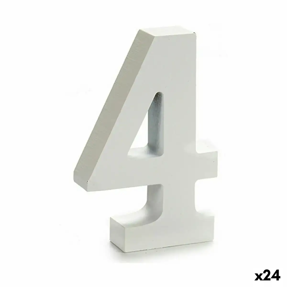 Numero 4 bois blanc 2 x 16 x 14 5 cm 24 unites _5796. DIAYTAR COTE D'IVOIRE - L'Art du Shopping Éclairé. Naviguez à travers notre plateforme intuitive et découvrez une variété d'articles soigneusement sélectionnés pour répondre à vos besoins et à vos envies.