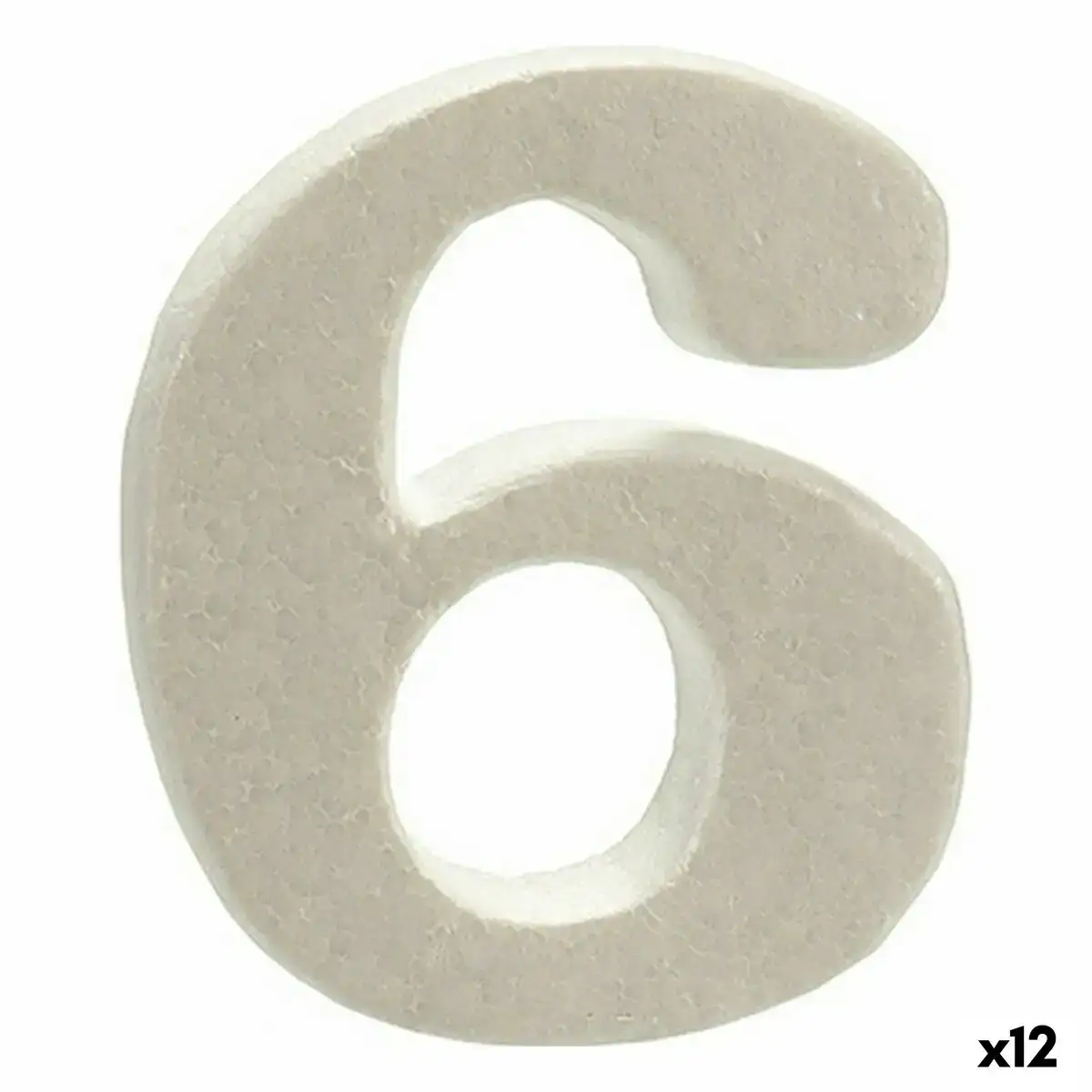 Numero 6 blanc polystyrene 2 x 15 x 10 cm 12 unites _2010. Bienvenue chez DIAYTAR COTE D'IVOIRE - Où le Shopping Rime avec Diversité. Plongez dans notre univers de produits et découvrez des trésors qui représentent la richesse culturelle du Côte d'Ivoire.