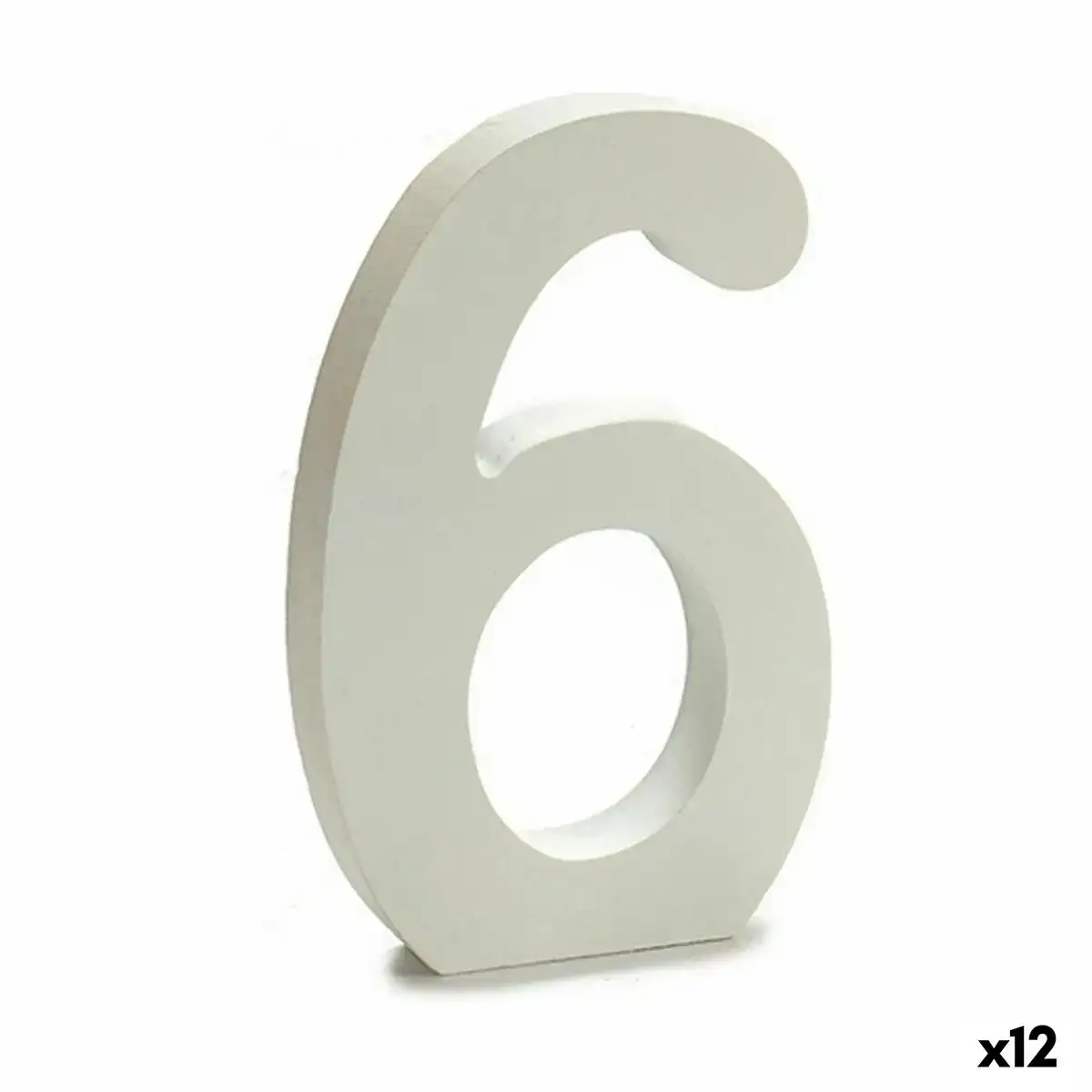 Numero 6 bois blanc 1 8 x 21 x 17 cm 12 unites _4679. Bienvenue sur DIAYTAR COTE D'IVOIRE - Où l'Élégance Rencontrer la Tradition. Explorez notre gamme variée et trouvez des articles qui marient le chic moderne au charme ancestral.