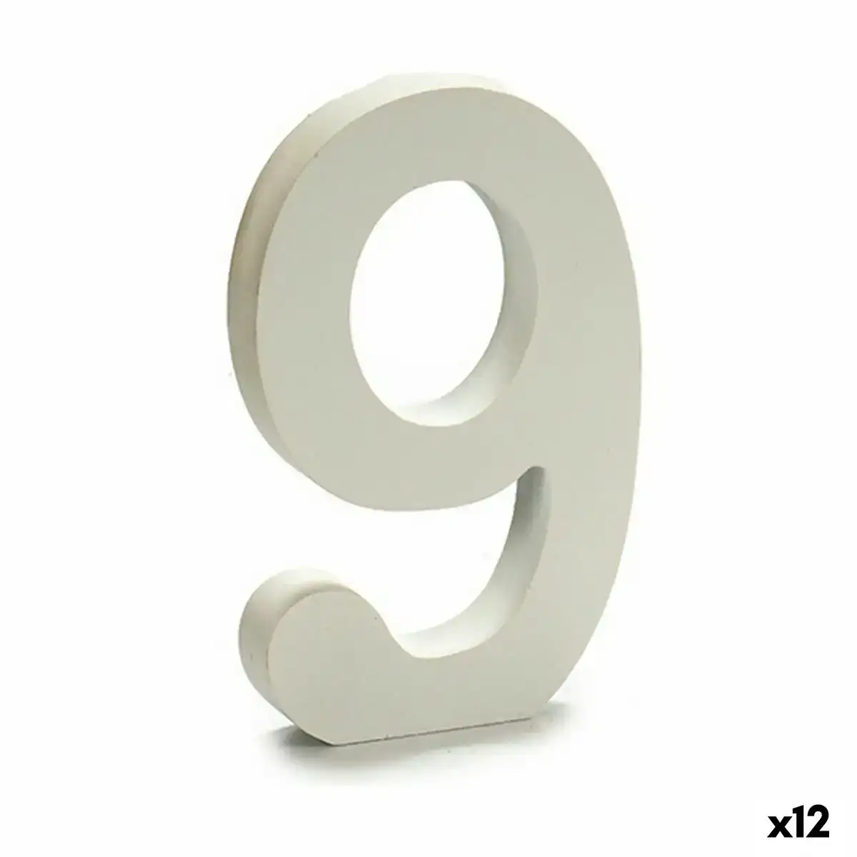 Numero 9 bois blanc 1 8 x 21 x 17 cm 12 unites _8345. DIAYTAR COTE D'IVOIRE - Où Choisir Devient un Plaisir. Découvrez notre boutique en ligne et choisissez parmi une variété de produits qui satisferont tous vos besoins.