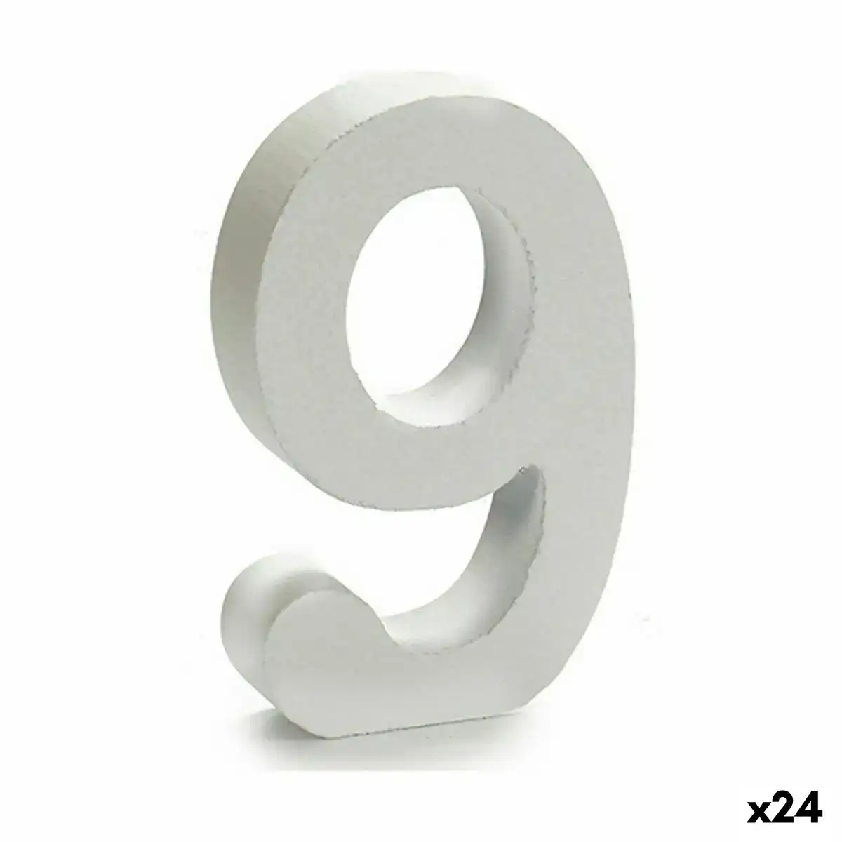 Numero 9 bois blanc 2 x 16 x 14 5 cm 24 unites _6196. DIAYTAR COTE D'IVOIRE - L'Univers du Choix et de l'Authenticité. Explorez notre catalogue et découvrez des articles qui incarnent le patrimoine du Côte d'Ivoire et la modernité du monde.