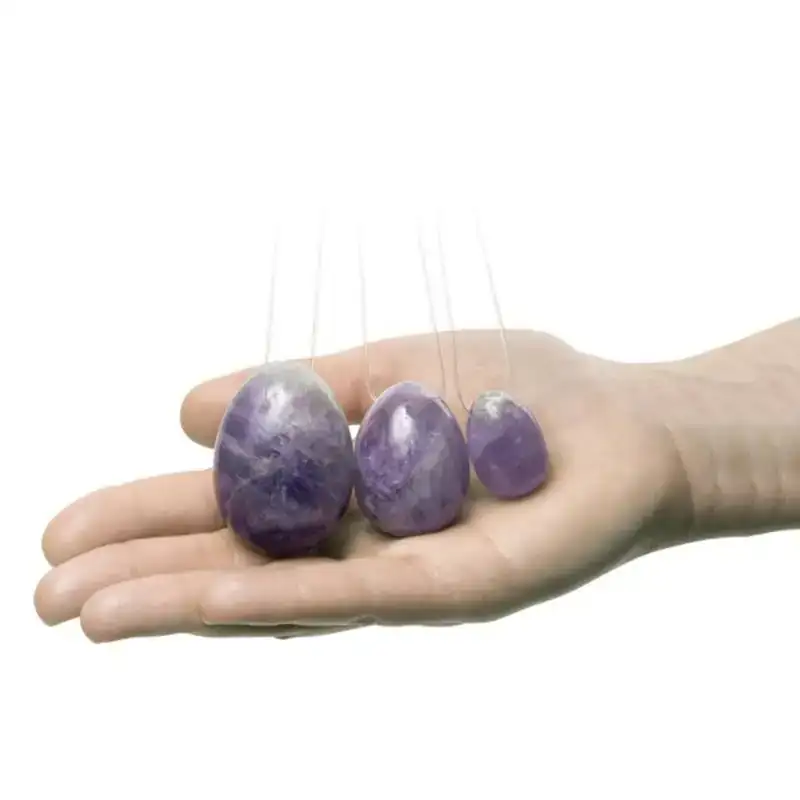 Oeufs de yoni la gemmes amethyste_8020. DIAYTAR COTE D'IVOIRE - L'Art du Shopping Éclairé. Parcourez notre catalogue et choisissez parmi des produits de qualité qui satisferont vos besoins et votre style.