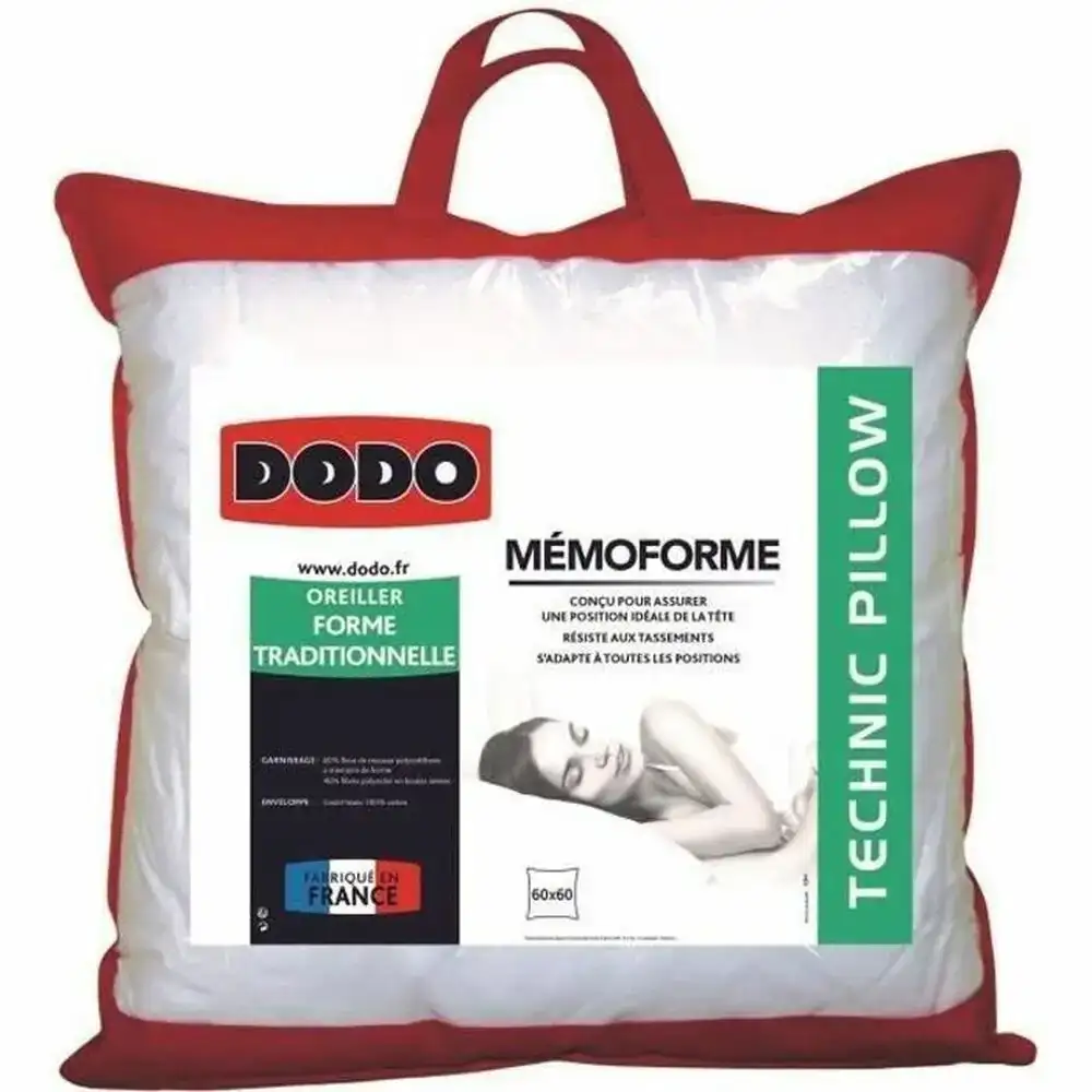 Oreiller dodo blanc 60 x 60 cm_5950. DIAYTAR COTE D'IVOIRE - Votre Passage vers le Raffinement. Plongez dans notre univers de produits exquis et choisissez des articles qui ajoutent une touche de sophistication à votre vie.