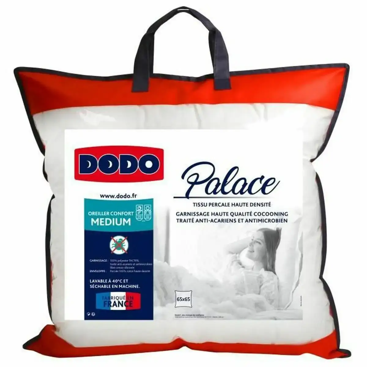 Oreiller dodo palace 65 x 65 cm_1872. DIAYTAR COTE D'IVOIRE - Votre Destination pour un Shopping Éclairé. Parcourez notre boutique en ligne pour découvrir des produits de qualité qui embelliront votre quotidien.