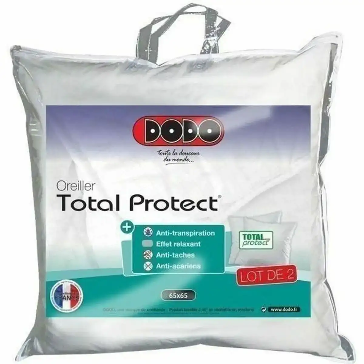 Oreiller dodo total protect blanc 65 x 65 cm 2 unites _8119. Entrez dans l'Univers de DIAYTAR COTE D'IVOIRE - Où Choisir est un Plaisir. Explorez notre gamme variée et trouvez des articles qui parlent à votre cœur et à votre style.