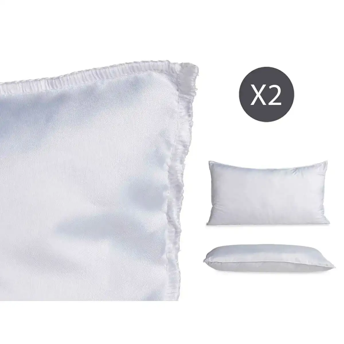 Oreiller eco 2 unites blanc 70 x 40 cm _9392. DIAYTAR COTE D'IVOIRE - Votre Passage vers le Chic et l'Élégance. Naviguez à travers notre boutique en ligne pour trouver des produits qui ajoutent une touche sophistiquée à votre style.