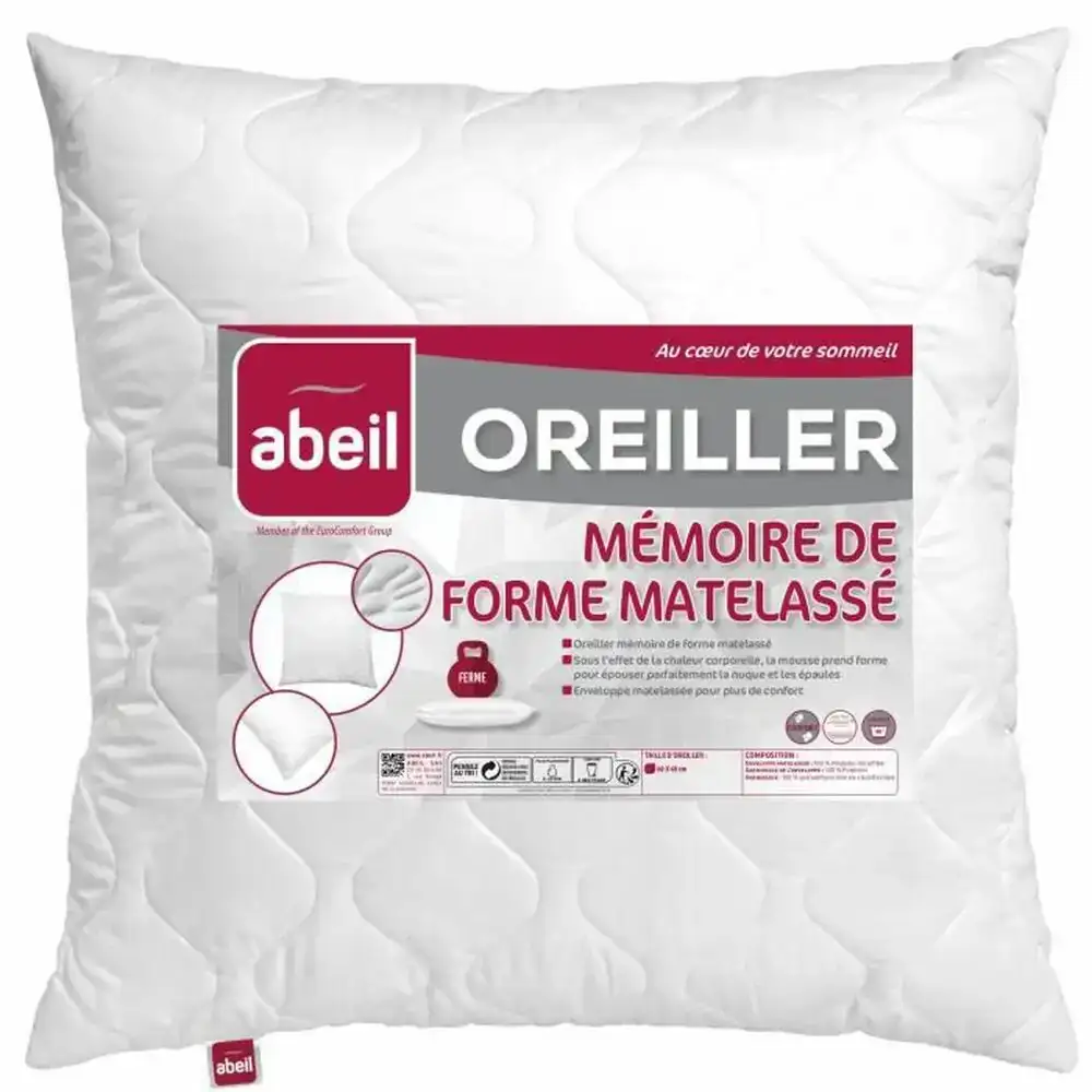 Oreiller en viscoelastique abeil 60 x 60 cm_2305. DIAYTAR COTE D'IVOIRE - L'Art de Choisir, l'Art de S'émerveiller. Explorez notre boutique en ligne et choisissez des articles qui éveillent votre sens de l'émerveillement.