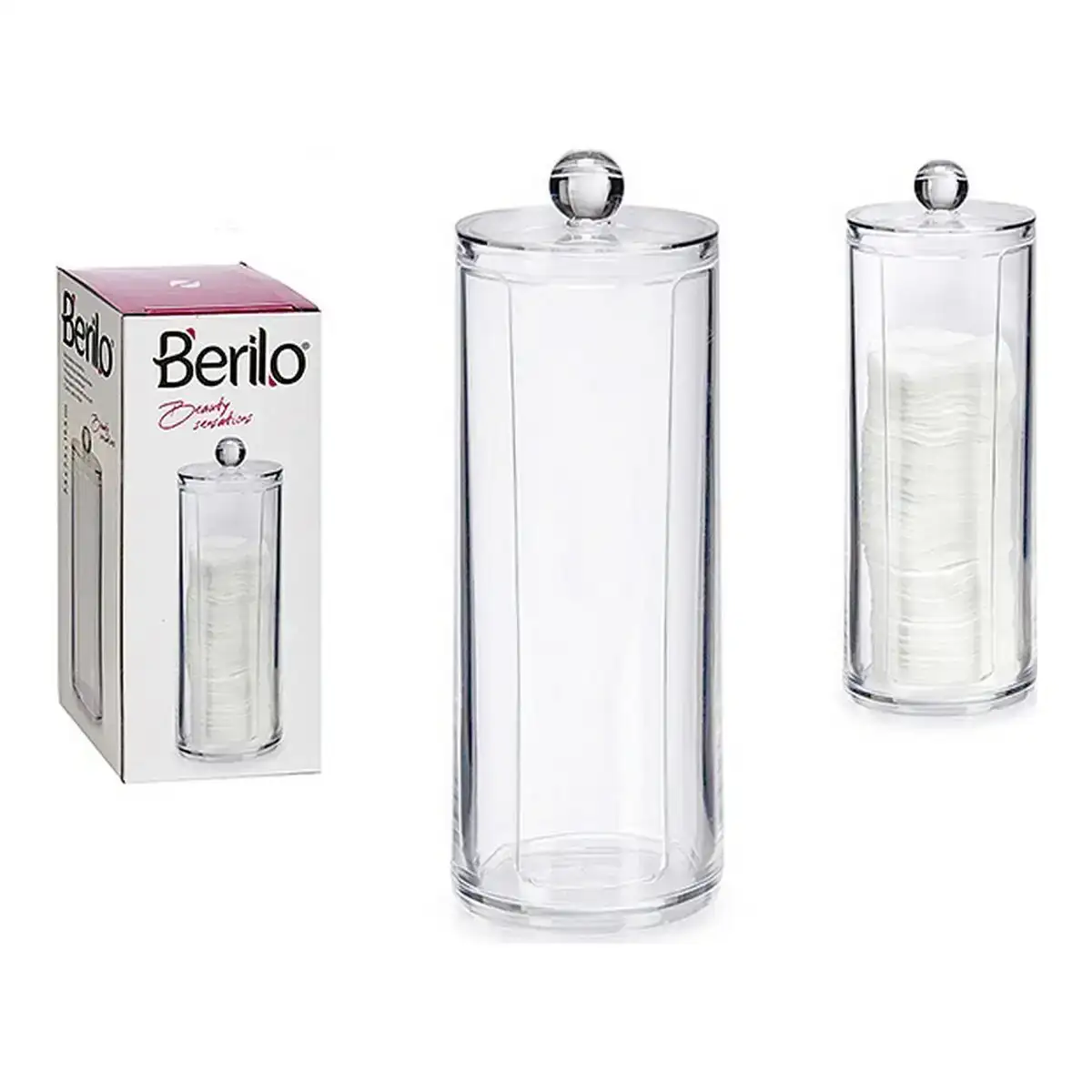 Organisateur disques demaquillants plastique 8 x 18 x 8 cm _2242. DIAYTAR COTE D'IVOIRE - L'Art de Vivre le Shopping Inspiré. Parcourez notre catalogue et choisissez des produits qui reflètent votre passion pour la beauté et l'authenticité.