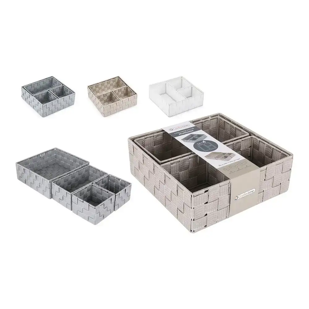 Organisateur polyvalent confortime plastique lot 4 pcs _1029. DIAYTAR COTE D'IVOIRE - Votre Destination de Shopping Authentique au Côte d'Ivoire. Plongez dans notre boutique en ligne pour découvrir des produits qui célèbrent la riche culture et l'artisanat du pays.