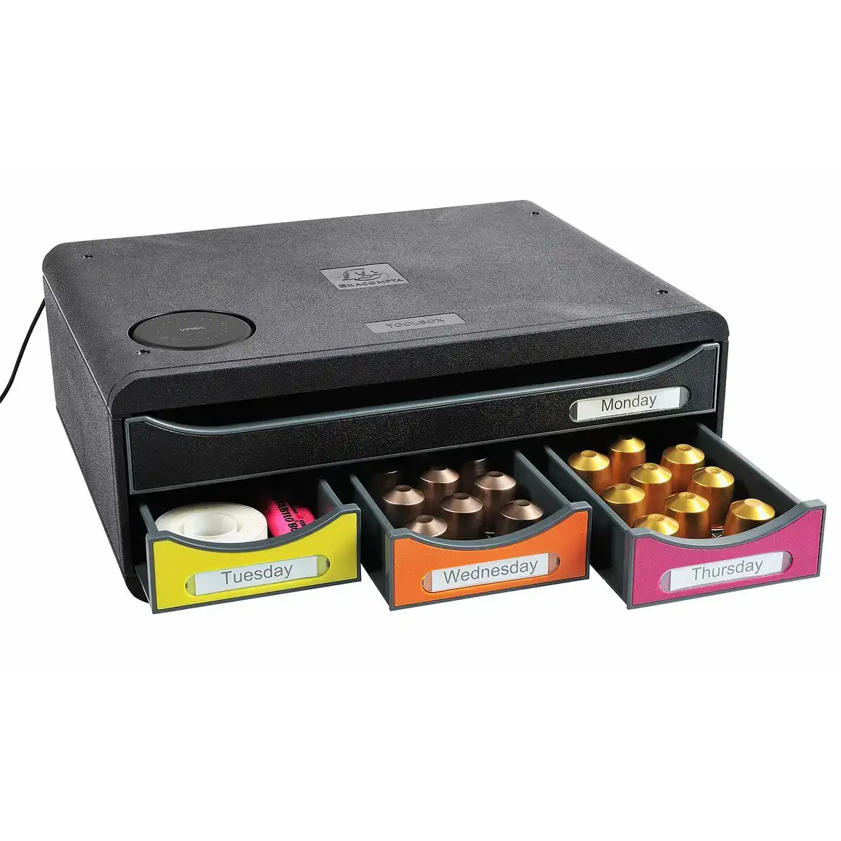 Organisateur polyvalent exacompta toolbox mini a4 4 tiroirs noir polystyrene 27 x 35 5 x 13 5 cm _3678. DIAYTAR COTE D'IVOIRE - L'Art de Vivre en Couleurs. Découvrez notre boutique en ligne et trouvez des produits qui ajoutent une palette vibrante à votre quotidien.