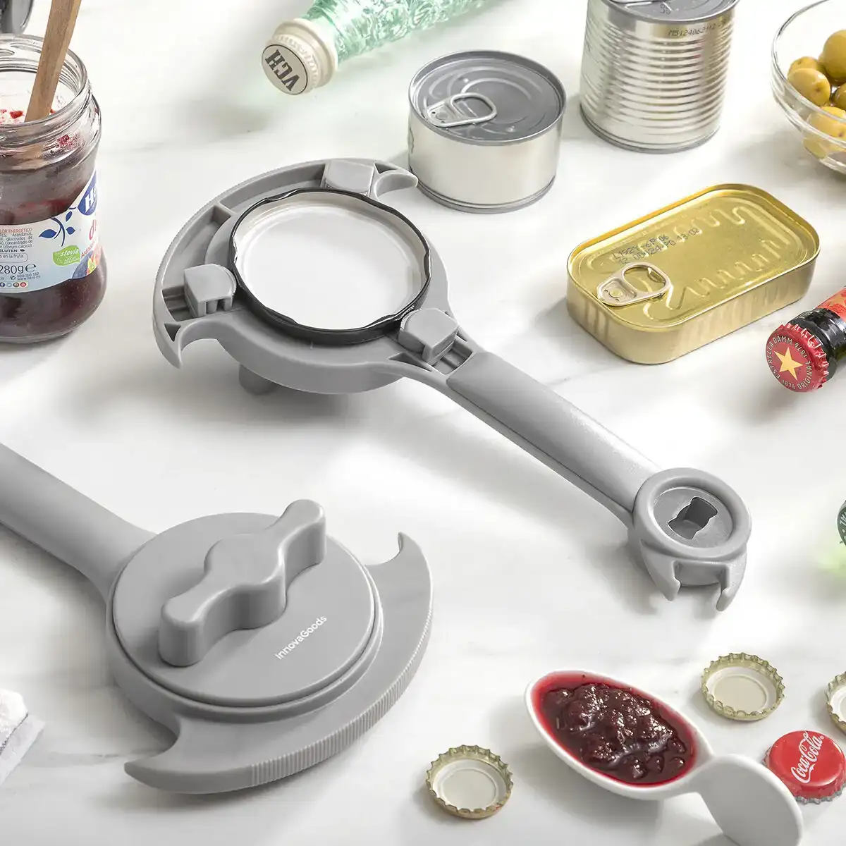 Ouvre boite ajustable multi fonctions pour bocaux conserves et bouteilles tapof innovagoods_1053. Découvrez DIAYTAR COTE D'IVOIRE - Là où Votre Shopping Prend Vie. Plongez dans notre vaste sélection et trouvez des produits qui ajoutent une touche spéciale à votre quotidien.