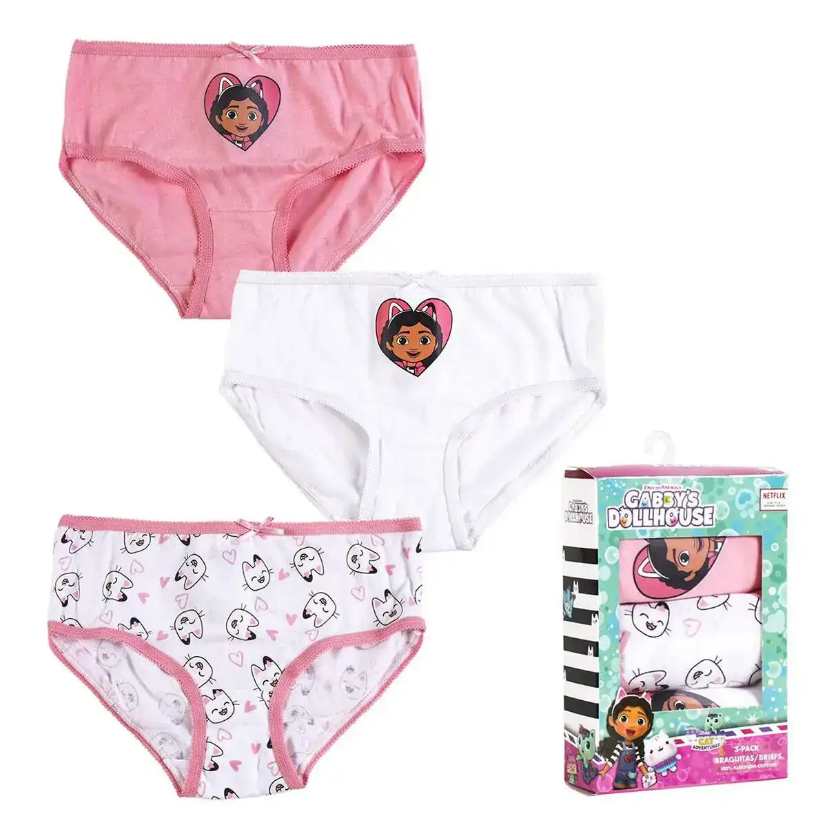 Pack de culottes pour fille gabby s dollhouse 3 unites multicouleur_3216. DIAYTAR COTE D'IVOIRE - L'Art de Choisir, l'Art de Vivre. Explorez notre univers de produits soigneusement sélectionnés pour vous offrir une expérience shopping riche et gratifiante.