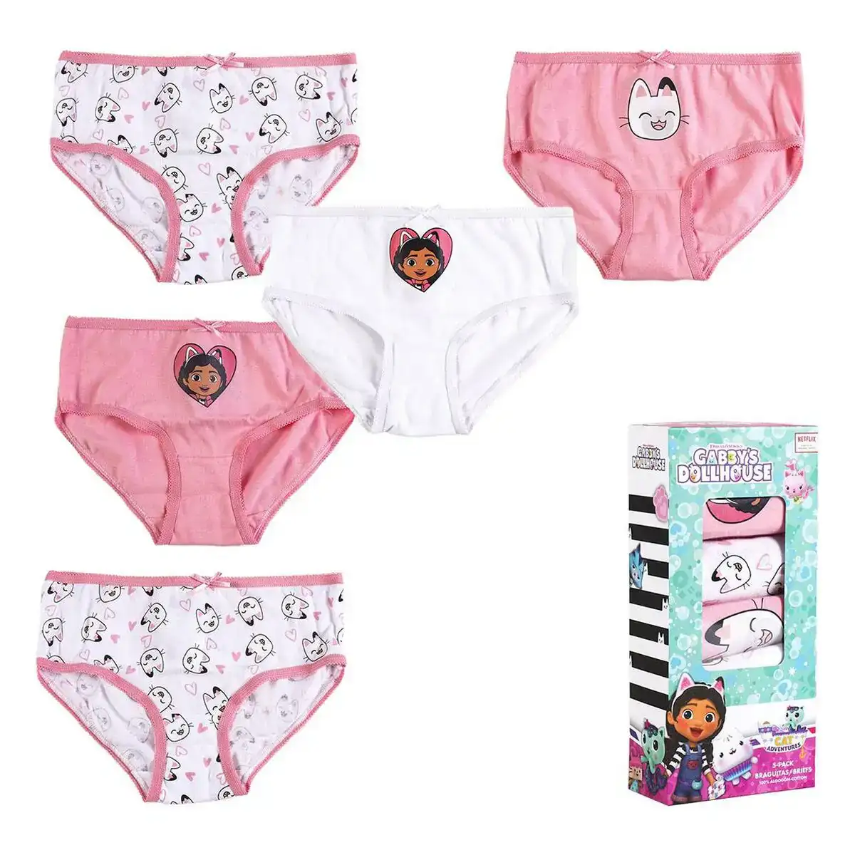 Pack de culottes pour fille gabby s dollhouse 5 unites multicouleur_3833. DIAYTAR COTE D'IVOIRE - Votre Oasis de Shopping en Ligne. Explorez notre boutique et découvrez des produits qui ajoutent une touche de magie à votre quotidien.