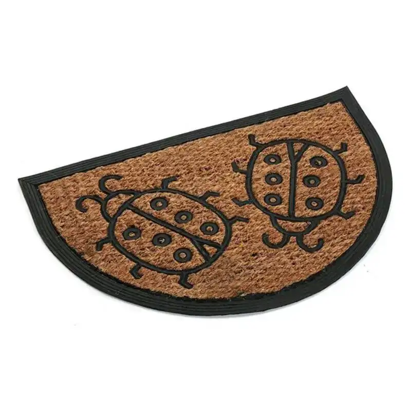 Paillasson coccinelle fibres de coco 40 x 2 x 60 cm _9444. DIAYTAR COTE D'IVOIRE - Votre Escale Shopping incontournable. Explorez notre boutique en ligne et dénichez des trésors qui reflètent la richesse culturelle et la modernité du Côte d'Ivoire.