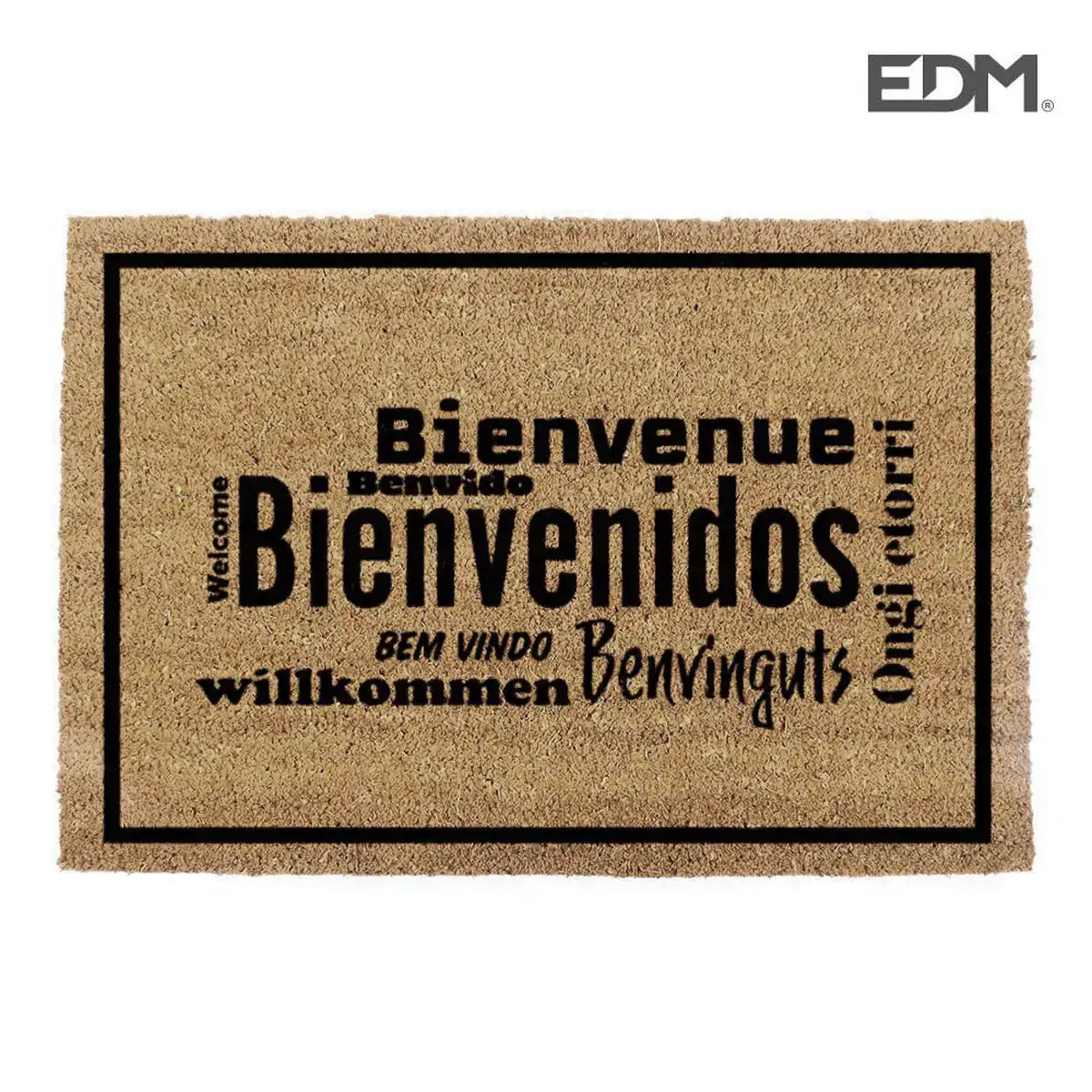Paillasson edm marron fibre 60 x 40 cm _6101. DIAYTAR COTE D'IVOIRE - Votre Boutique en Ligne, Votre Choix Illimité. Parcourez nos rayons et découvrez des produits qui vous inspirent, de la mode à la maison et bien plus.