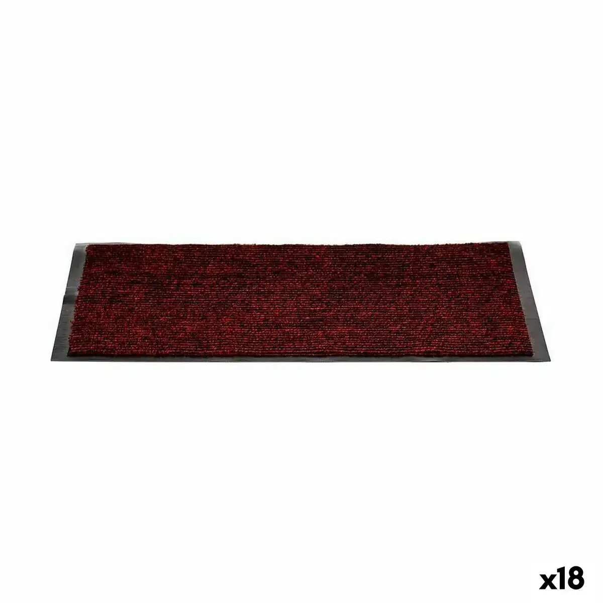 Paillasson noir rouge pvc 60 x 2 x 40 cm 18 unites _1628. DIAYTAR COTE D'IVOIRE - Votre Destination pour un Shopping Unique. Parcourez notre catalogue et trouvez des articles qui expriment votre singularité et votre style.