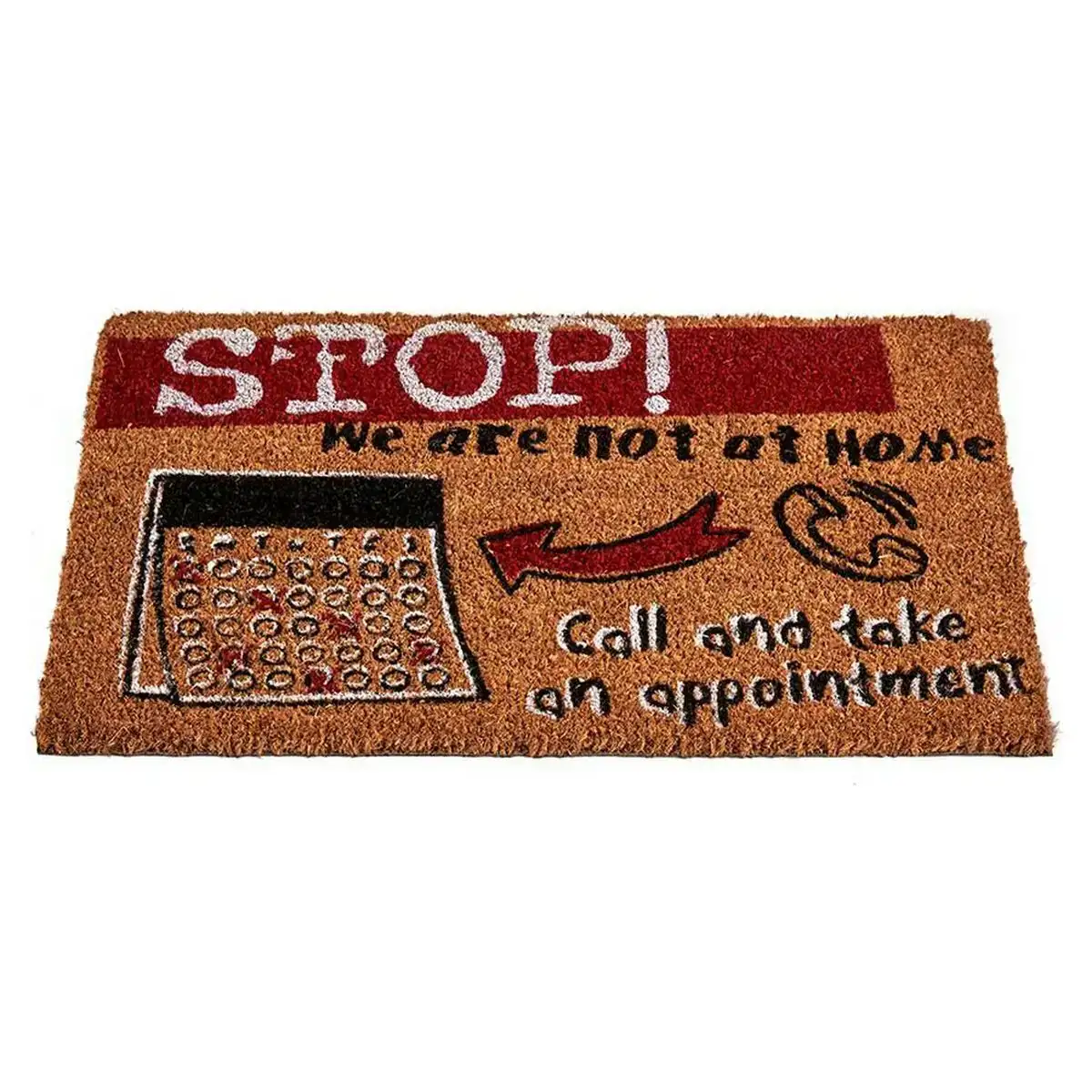 Paillasson stop rouge marron naturel noir 40 x 1 5 x 60 cm fibres de coco_7522. Bienvenue sur DIAYTAR COTE D'IVOIRE - Où Chaque Produit a son Charme. Explorez notre sélection minutieuse et trouvez des articles qui vous séduisent et vous inspirent.