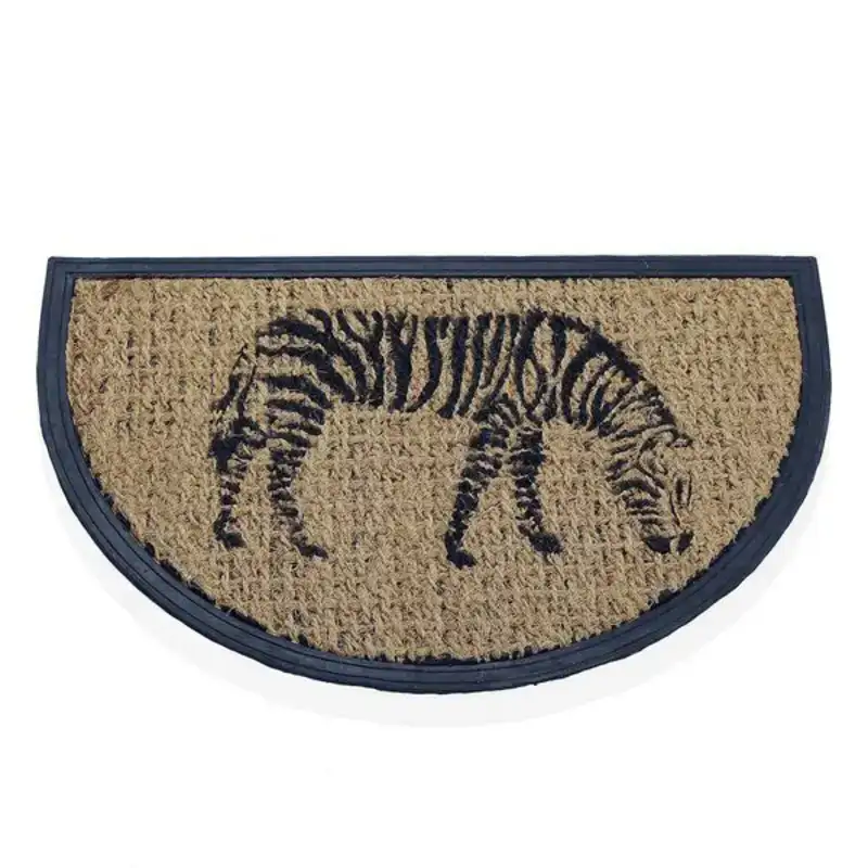 Paillasson versa zebre fibres de coco 40 x 2 x 60 cm _1736. DIAYTAR COTE D'IVOIRE - L'Art de Choisir, l'Art de S'émerveiller. Explorez notre gamme de produits et laissez-vous émerveiller par des créations authentiques et des designs modernes.