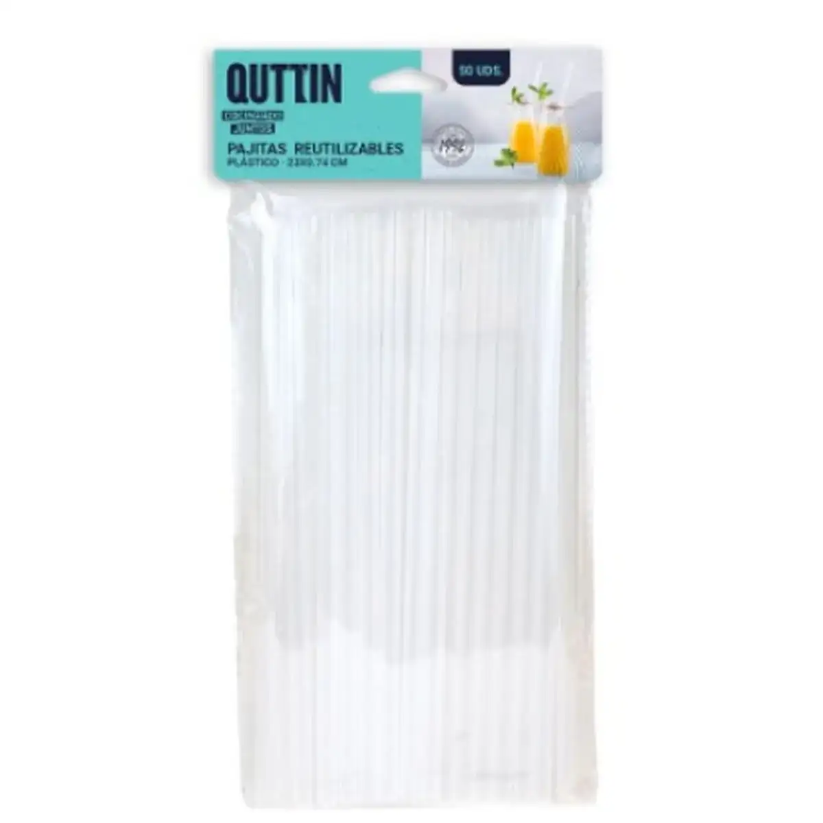 Paille reutilisable quttin 50 unites transparent lot plastique_9695. DIAYTAR COTE D'IVOIRE - L'Art de Vivre en Couleurs. Découvrez notre boutique en ligne et trouvez des produits qui ajoutent une palette vibrante à votre quotidien.