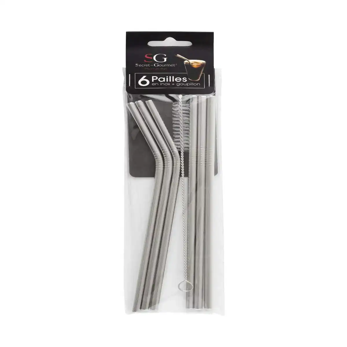 Pailles reutilisables secret de gourmet brosse de nettoyage acier inoxydable 7 unites_8445. Bienvenue chez DIAYTAR COTE D'IVOIRE - Où Choisir est une Invitation au Voyage. Explorez notre boutique en ligne et découvrez des produits qui vous transportent dans l'univers du Côte d'Ivoire.