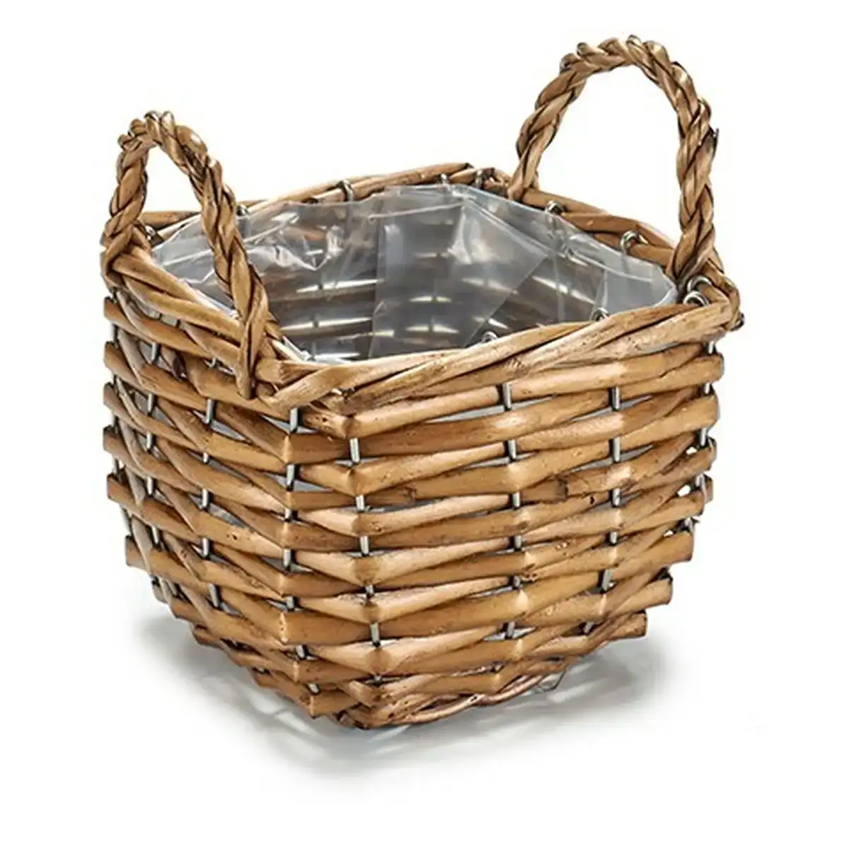 Panier 14 8 x 14 8 x 14 cm marron osier_1109. Bienvenue chez DIAYTAR COTE D'IVOIRE - Où le Shopping Devient un Plaisir. Découvrez notre boutique en ligne et trouvez des trésors qui égaieront chaque jour de votre vie.