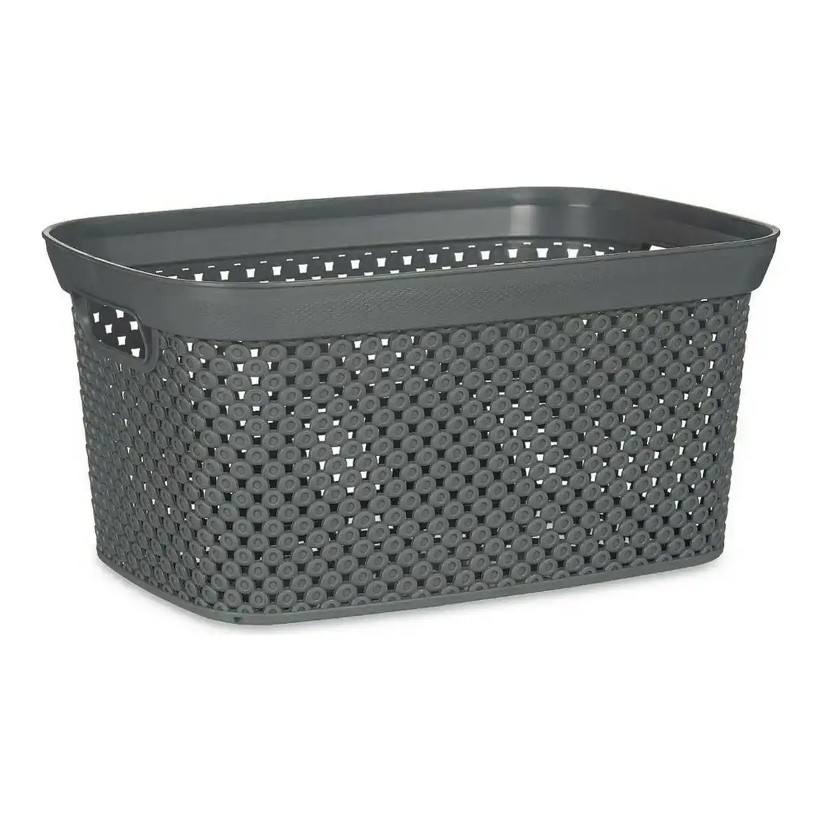 Panier 24 x 17 x 35 cm anthracite plastique_6856. DIAYTAR COTE D'IVOIRE - Votre Oasis de Shopping en Ligne. Explorez notre boutique et découvrez des produits qui ajoutent une touche de magie à votre quotidien.