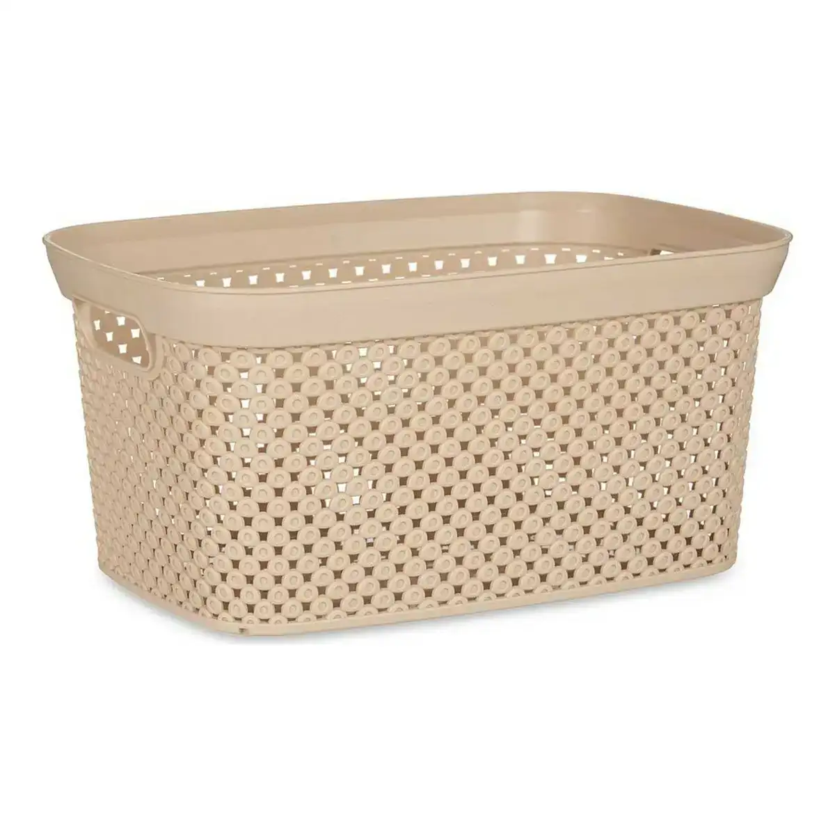 Panier 24 x 17 x 35 cm beige plastique 10 l_2638. DIAYTAR COTE D'IVOIRE - Votre Plateforme pour un Shopping Inspiré. Explorez nos offres variées et découvrez des articles qui stimulent votre créativité et embellissent votre vie.