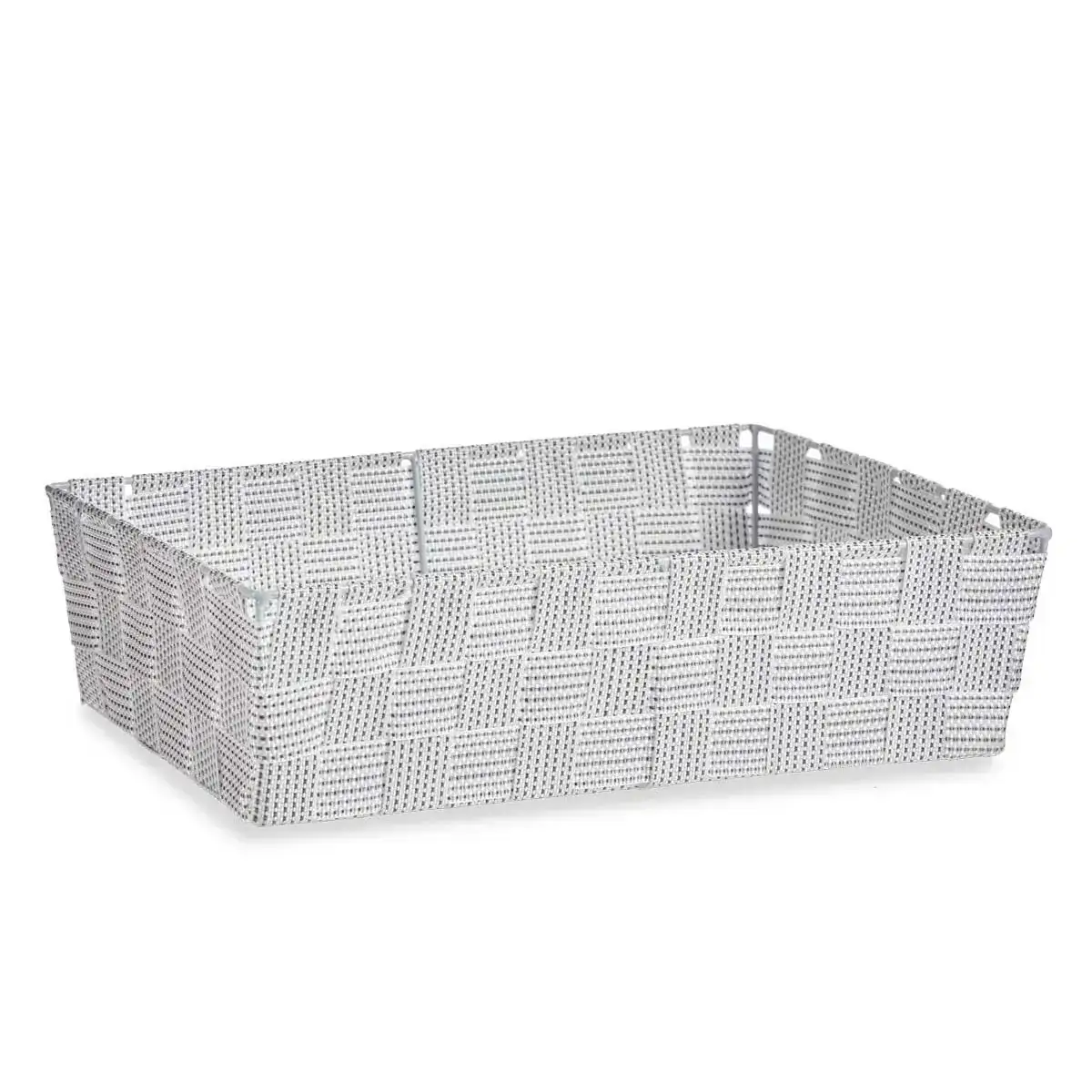 Panier 79815 tressee 21 x 8 5 x 34 cm tissu blanc_1919. DIAYTAR COTE D'IVOIRE - Où Choisir Devient une Expression de Soi. Découvrez notre boutique en ligne et trouvez des articles qui révèlent votre personnalité et votre style.