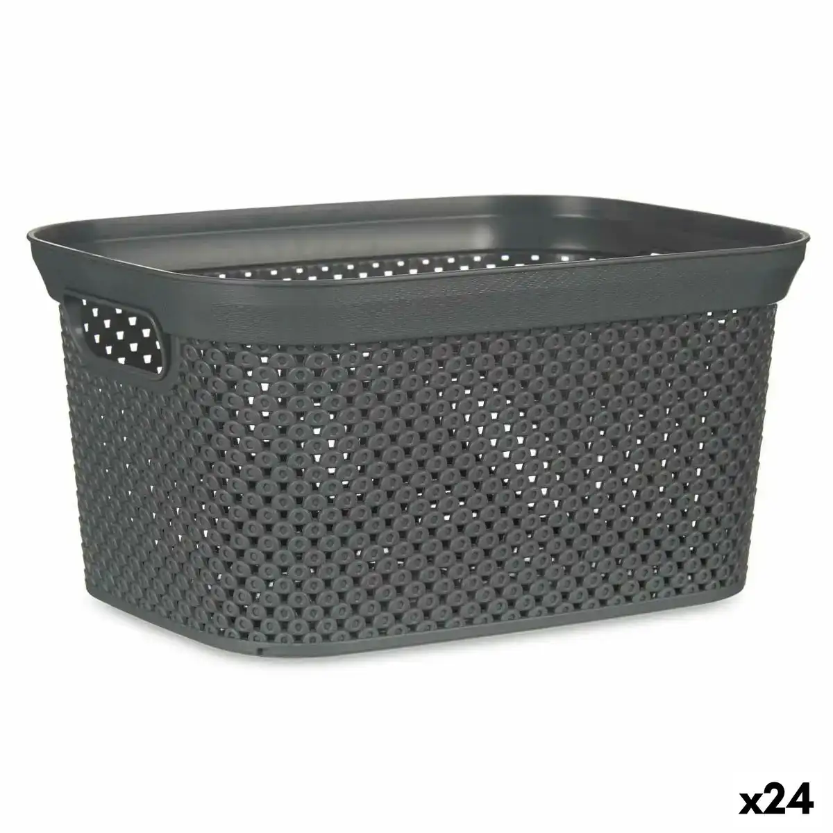 Panier a linge anthracite plastique 5 l 20 x 14 x 27 cm 24 unites _2539. DIAYTAR COTE D'IVOIRE - Où Chaque Achat Raconte une Histoire. Explorez notre boutique en ligne et créez votre propre narration à travers notre diversité de produits, chacun portant une signification unique.