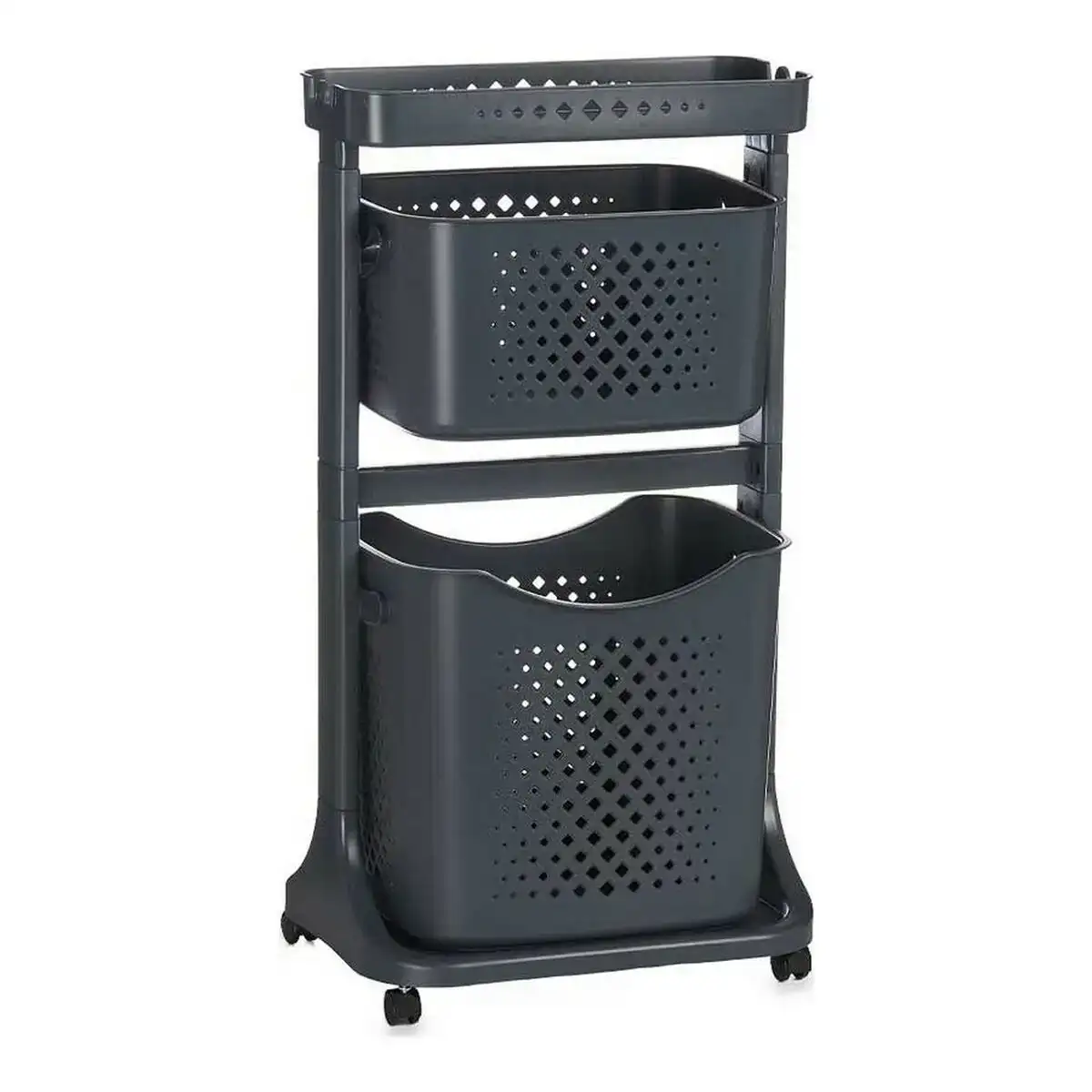 Panier a linge anthracite polypropylene 33 x 81 x 44 cm _8241. DIAYTAR COTE D'IVOIRE - Là où Choisir est une Affirmation de Style. Naviguez à travers notre boutique en ligne et choisissez des produits qui vous distinguent et vous valorisent.