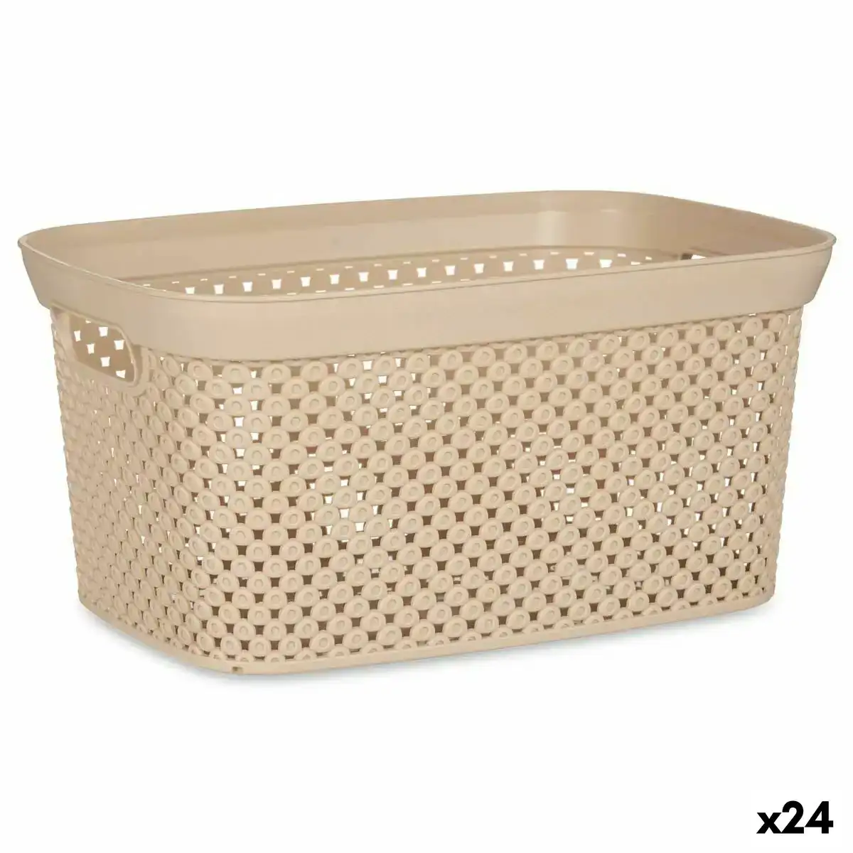 Panier a linge beige plastique 10 l 24 x 17 x 35 cm 24 unites _3851. Bienvenue sur DIAYTAR COTE D'IVOIRE - Où Chaque Produit a son Charme. Explorez notre sélection minutieuse et trouvez des articles qui vous séduisent et vous inspirent.