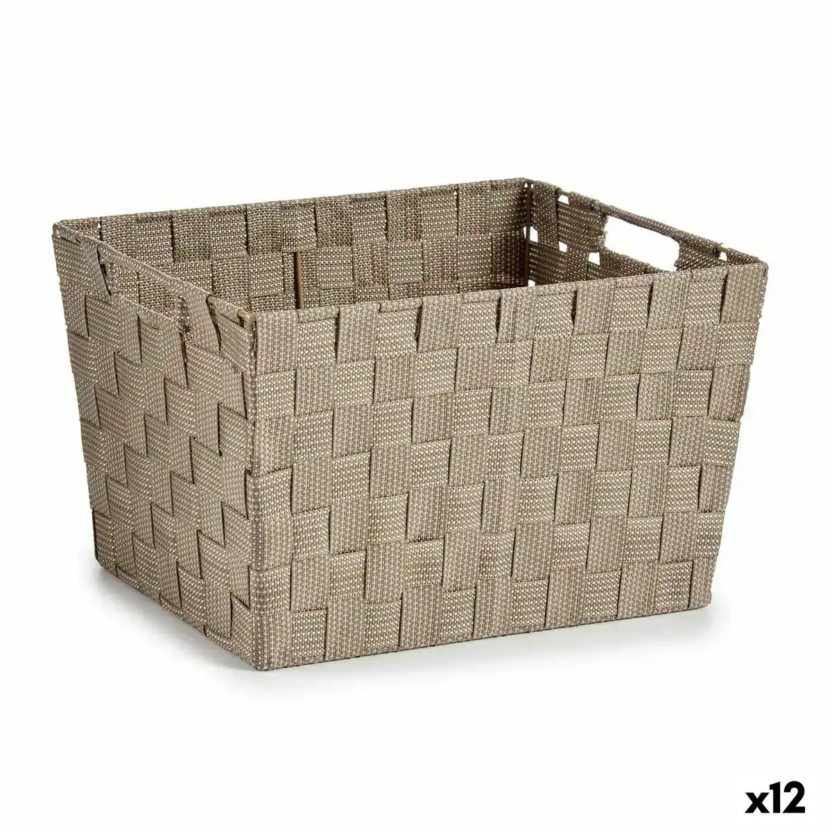 Panier a linge beige tissu 10 l 25 x 20 x 35 5 cm 12 unites _8520. Entrez dans l'Univers de DIAYTAR COTE D'IVOIRE - Où Chaque Produit a sa Place. Explorez nos rayons virtuels et choisissez des articles qui s'intègrent parfaitement à votre style de vie.