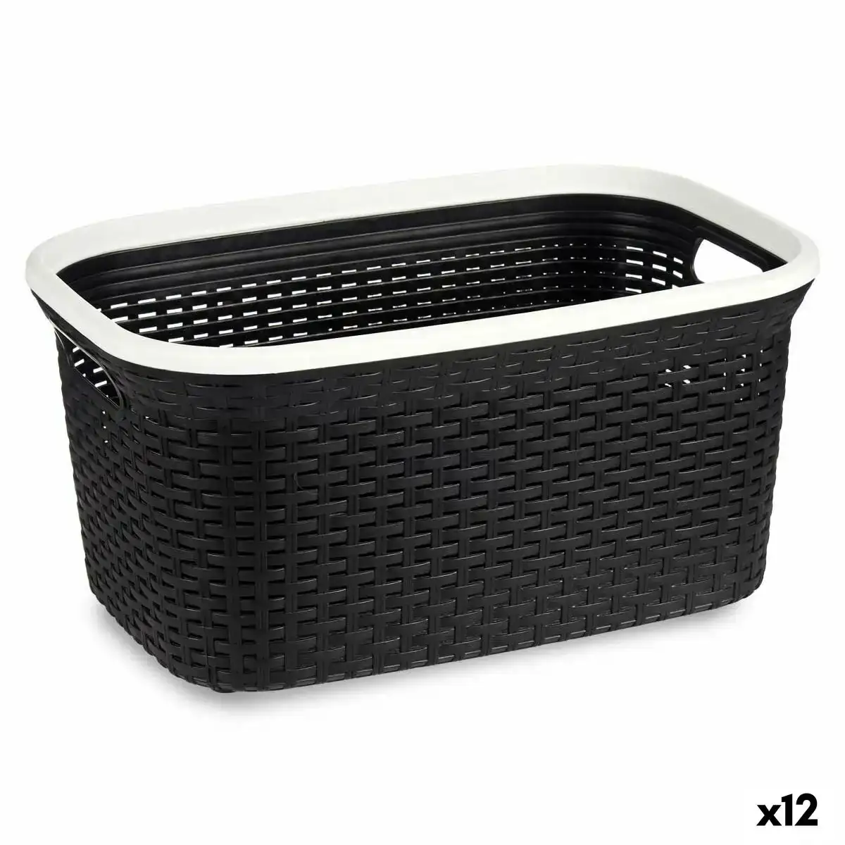 Panier a linge blanc plastique 36 l 36 x 25 5 x 53 cm 12 unites _6584. DIAYTAR COTE D'IVOIRE - Où le Shopping Devient une Aventure Culturelle. Plongez dans notre univers de produits qui célèbrent l'héritage et l'artisanat du Côte d'Ivoire.