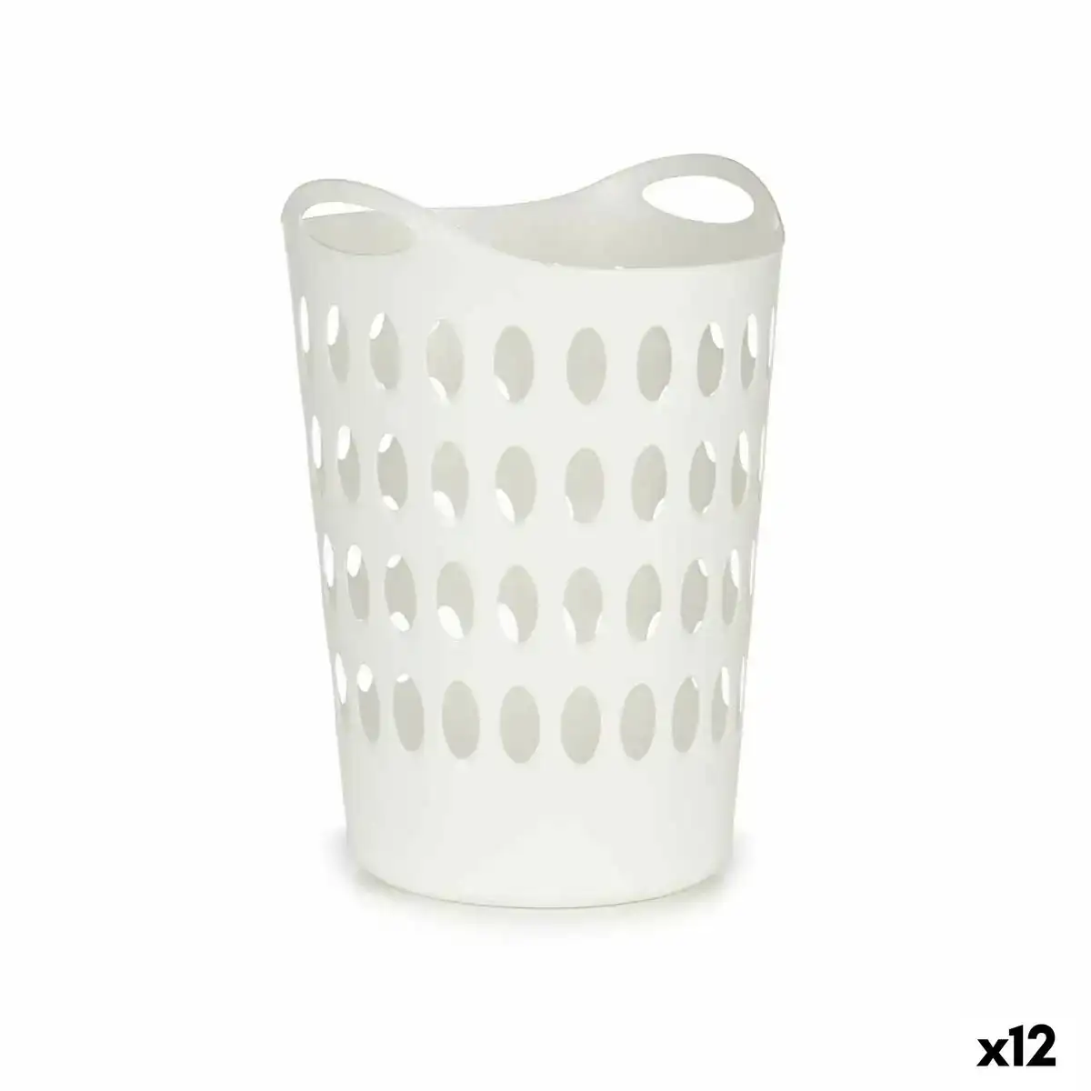 Panier a linge blanc plastique 50 l 44 x 56 x 41 cm 12 unites _1747. DIAYTAR COTE D'IVOIRE - L'Univers de l'Élégance Accessible. Plongez dans notre catalogue et choisissez des produits qui allient sophistication et accessibilité pour un shopping exquis.