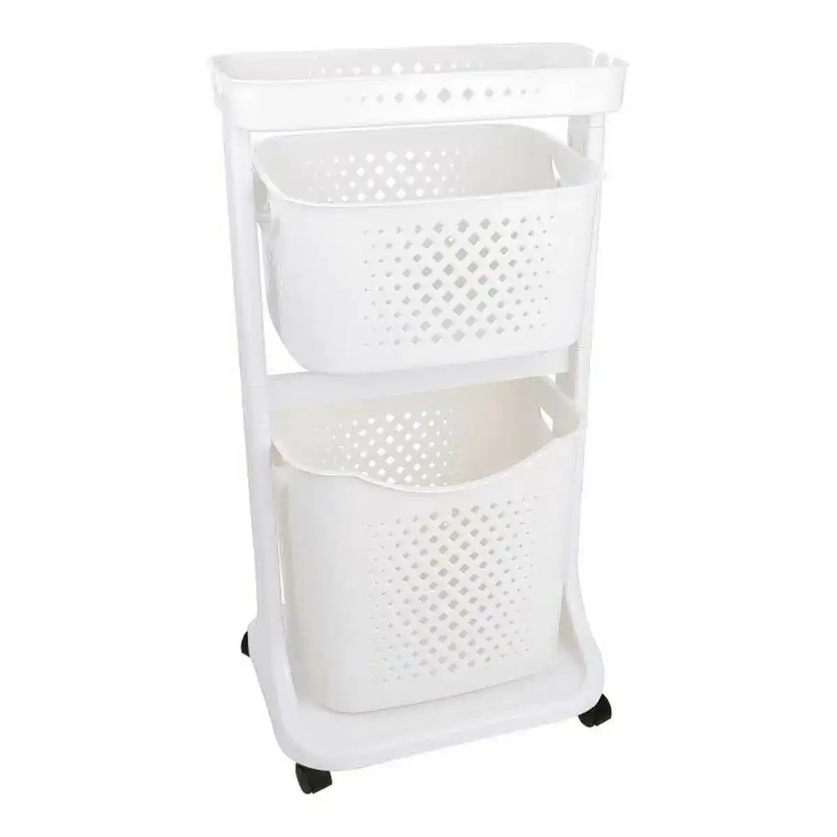 Panier a linge blanc polypropylene 33 x 81 x 44 cm _1022. DIAYTAR COTE D'IVOIRE - Votre Passage vers le Raffinement. Plongez dans notre univers de produits exquis et choisissez des articles qui ajoutent une touche de sophistication à votre vie.