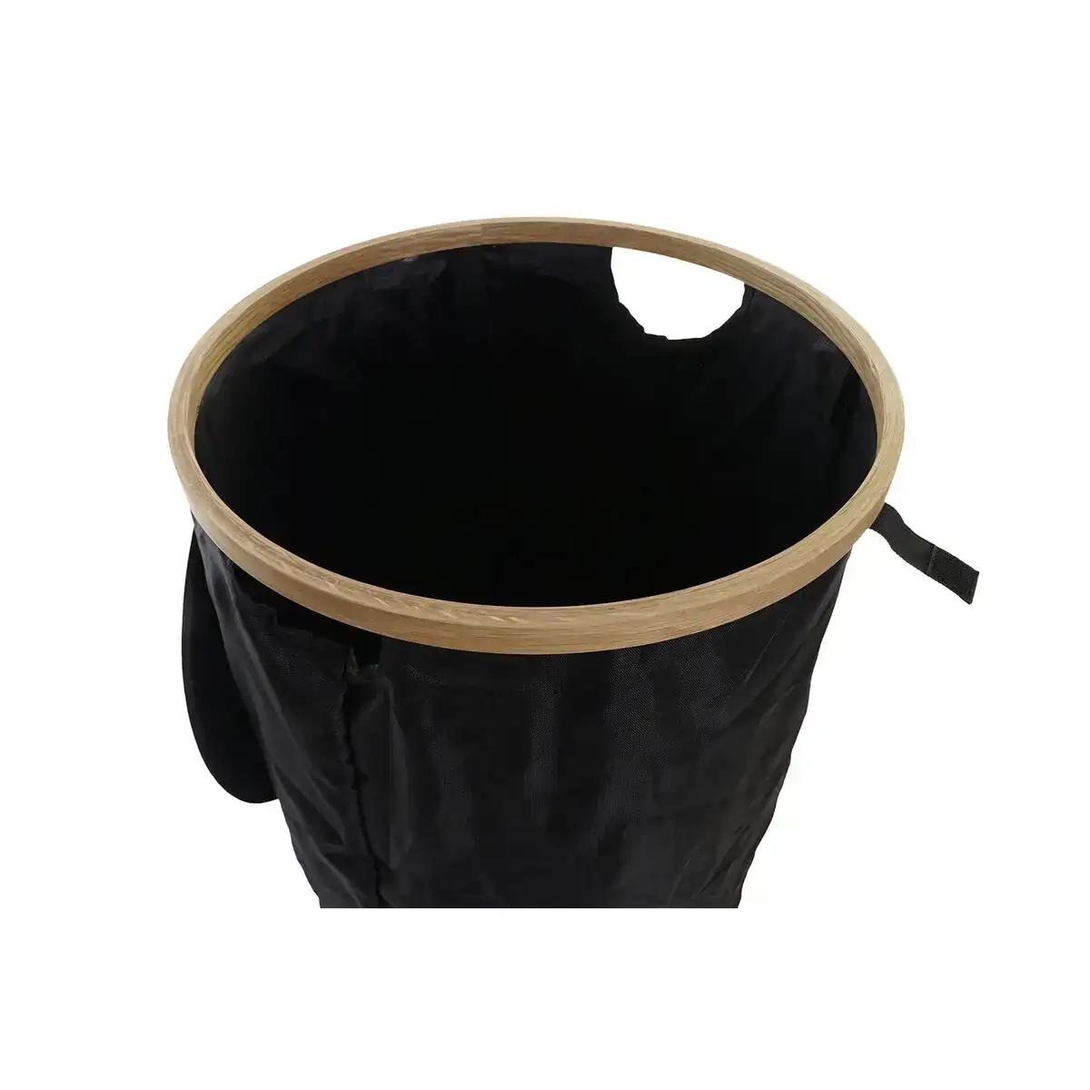 Panier a linge dkd home decor noir chene feutre 44 x 44 x 57 cm _2219. DIAYTAR COTE D'IVOIRE - Votre Passage vers le Raffinement. Plongez dans notre univers de produits exquis et choisissez des articles qui ajoutent une touche de sophistication à votre vie.